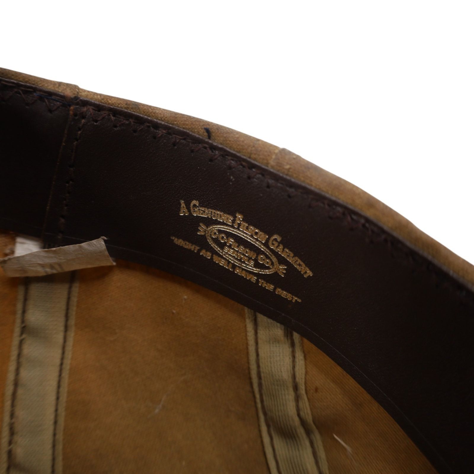 Filson × Vintage True Vintage C.C. Filson Long Bill Waxed Cotton 5 Panel Cap Size ONE SIZE - 8 Thumbnail