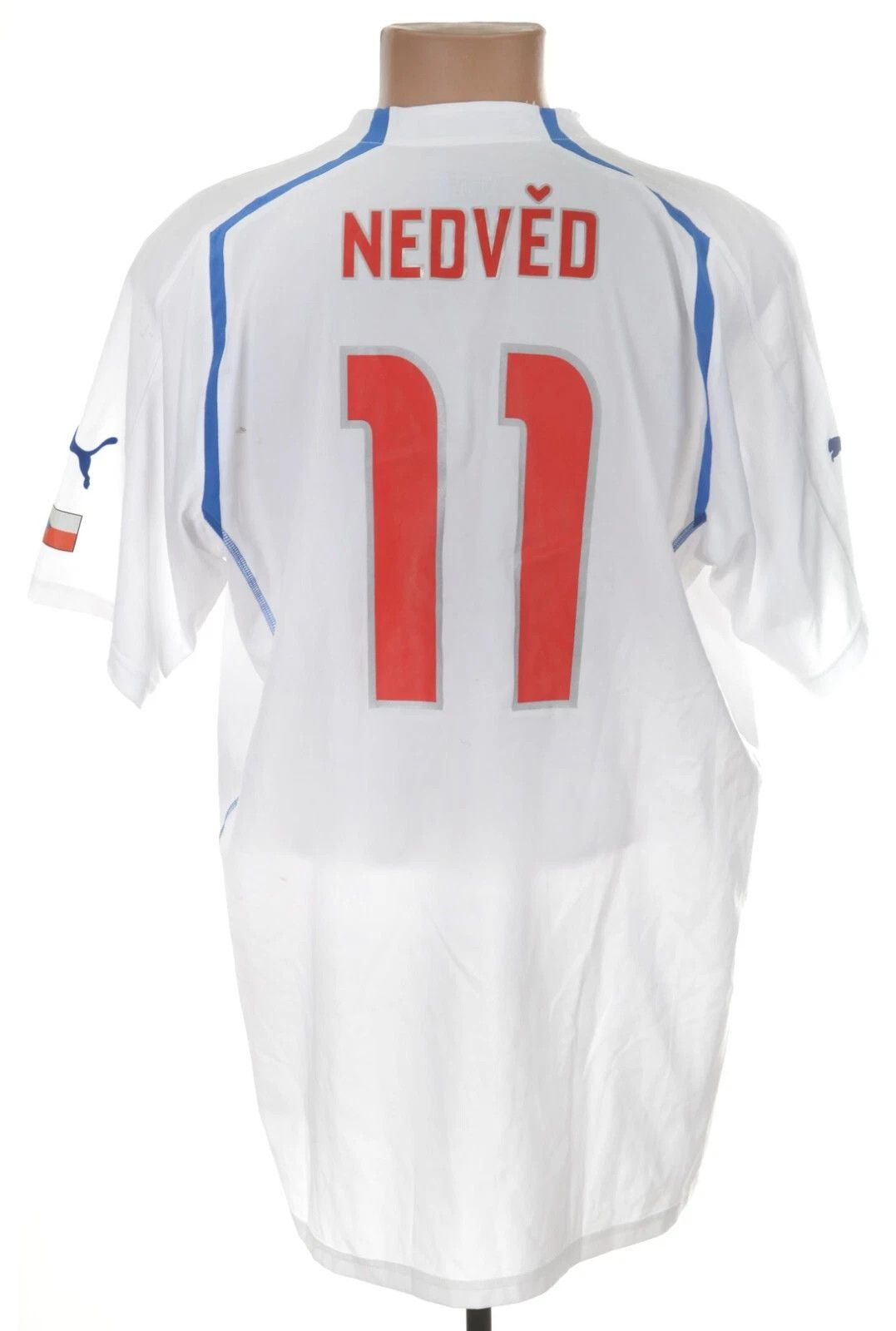 Puma CZECH REPUBLIC VS GREECE 2004 FOOTBALL SHIRT XXL NEDVED 11 Size US XXL / EU 58 / 5 - 2 Thumbnail