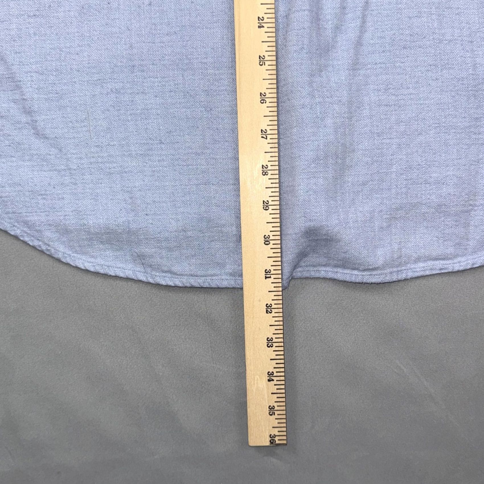Brooks Brothers VINTAGE Brooks Brothers Shirt Mens L Blue Herringbone Cotton Button-Down Size US L / EU 52-54 / 3 - 7 Thumbnail