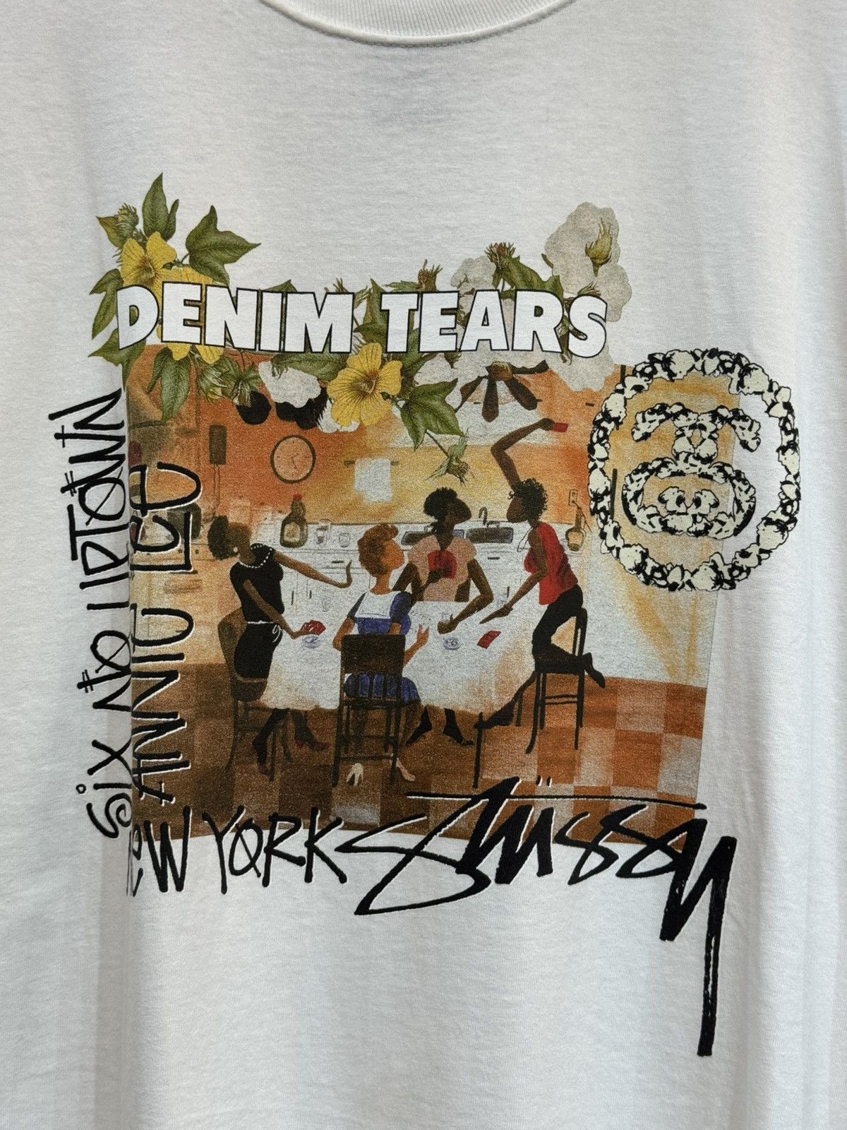 DENIM TEARS × Stussy Stussy x Denim Tears T-shirt Size US XL / EU 56 / 4 - 2 Thumbnail
