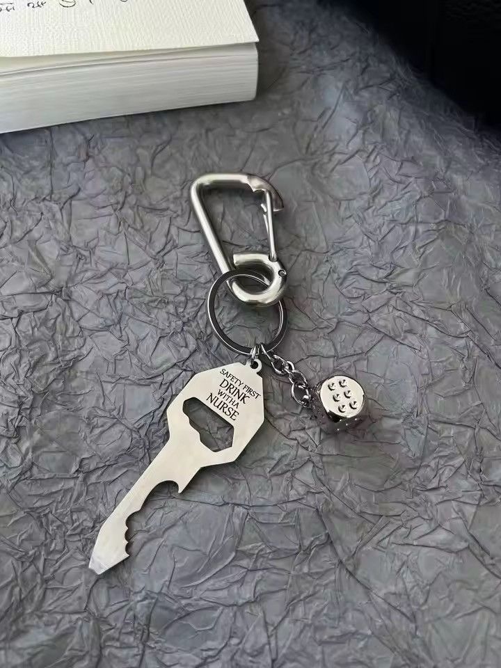 Jewelry Stainless Steel Carabiner Key chain Size ONE SIZE - 3 Thumbnail