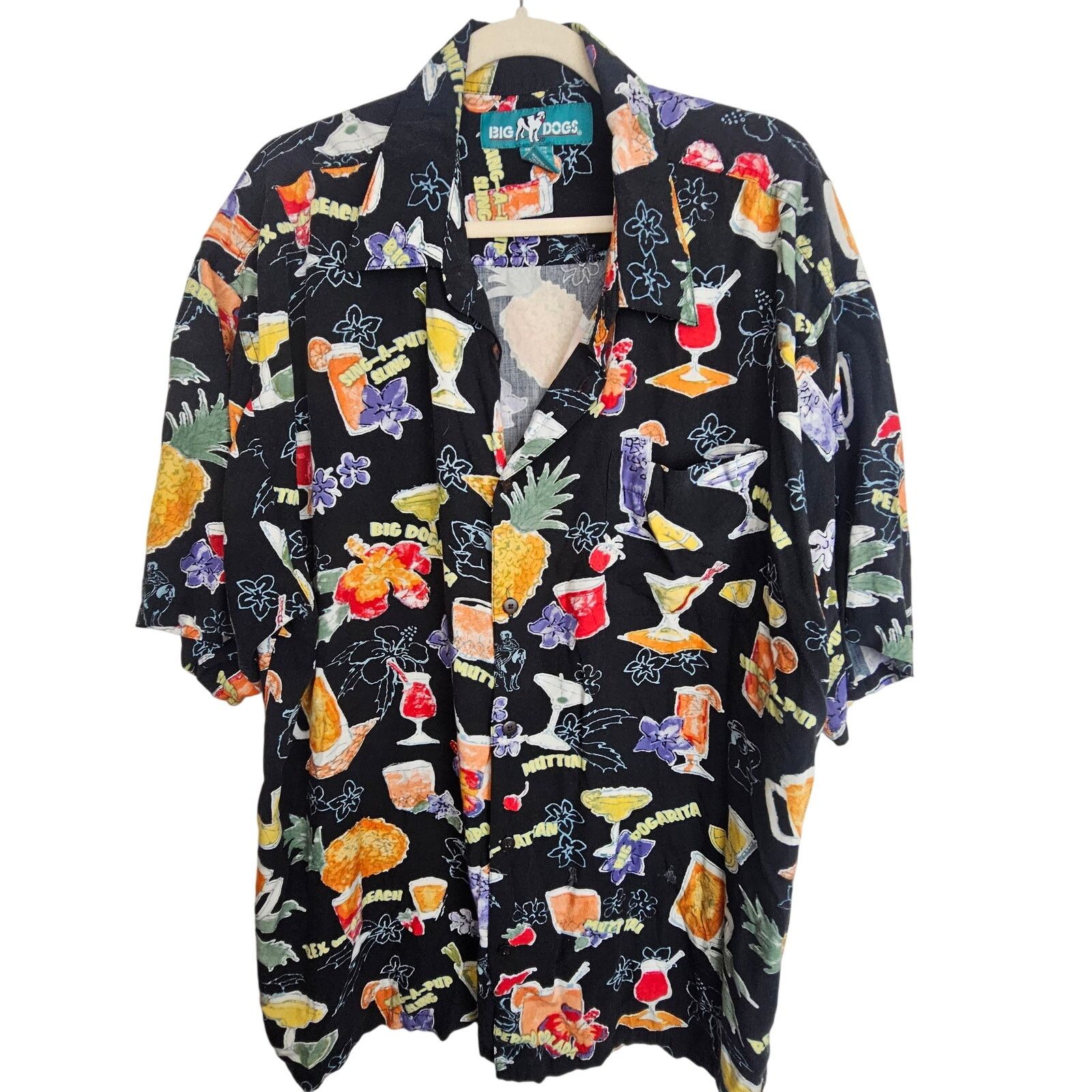 Big Dogs Big Dogs Mens Hawaiian Shirt Sz XL Tropical Vacation Resort Size US XL / EU 56 / 4 - 1 Thumbnail