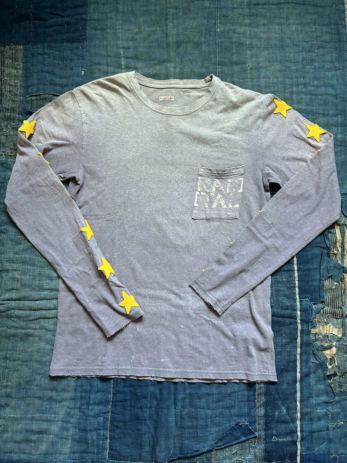 Kapital × Kapital Kountry Kapital damaged stars long sleeve t shirt kountry Size US L / EU 52-54 / 3 - 1 Thumbnail