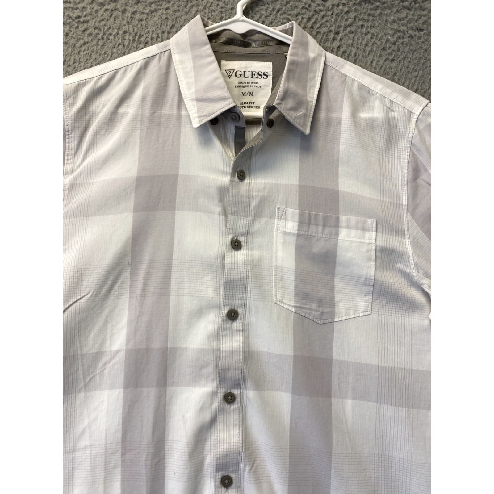 Gap GAP Button-Up Shirt Mens M Long Sleeve Plaid Gray Casual 110-50 Mens Size US M / EU 48-50 / 2 - 2 Thumbnail