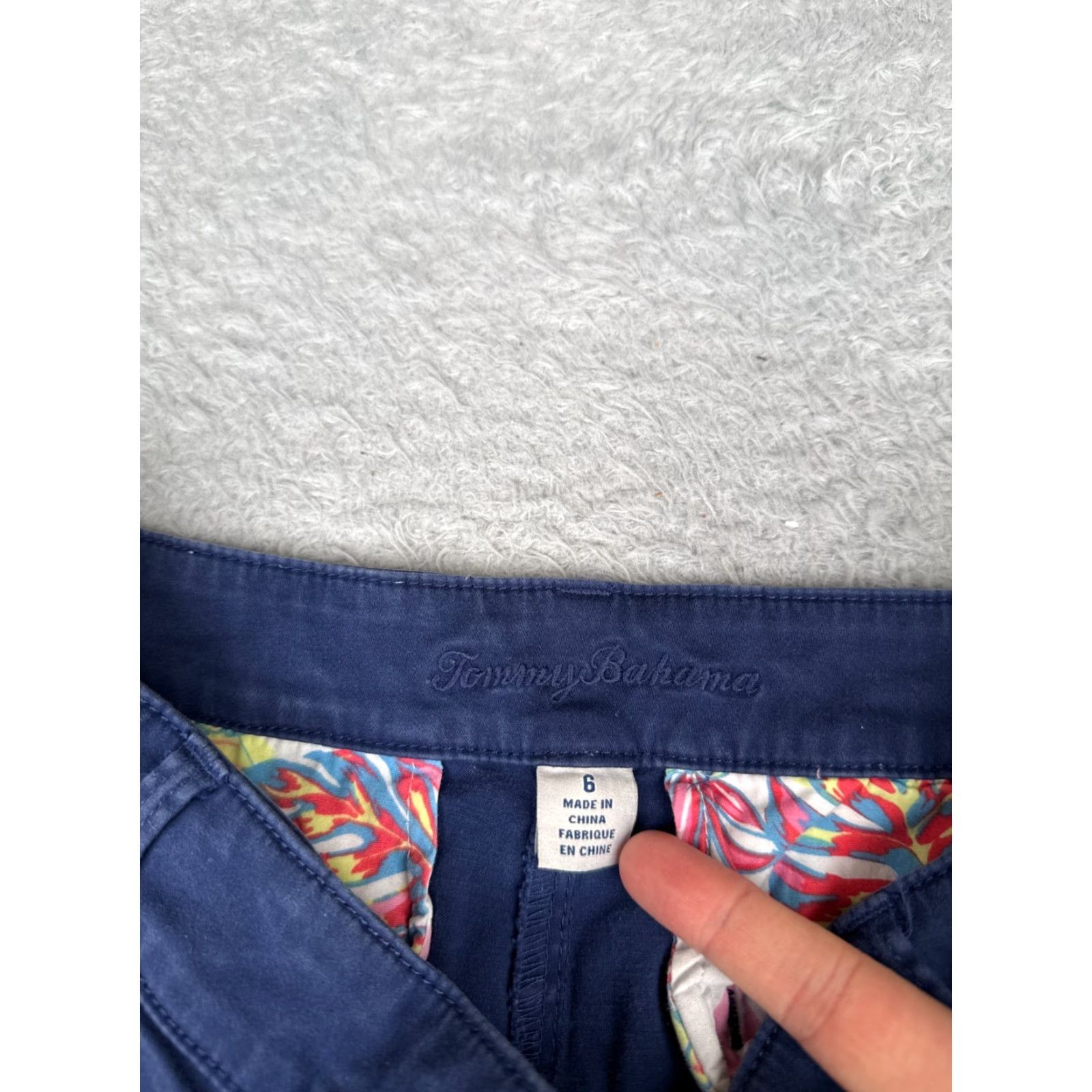 Tommy Bahama VINTAGE Tommy Bahama Women's Shorts 6 Blue Cotton Blend Casual Travel Beach Summer 27x7 Size 28" / US 6 / IT 42 - 7 Thumbnail