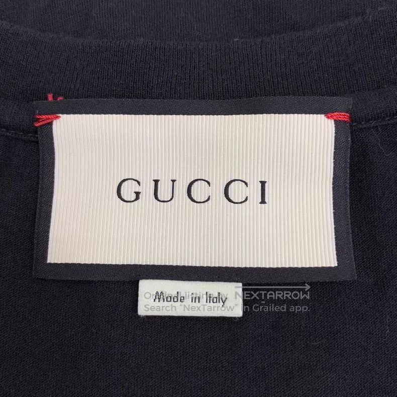 Gucci Gucci Black logo letter print cotton round-neck short-slee Size XS / US 0-2 / IT 36-38 - 5 Thumbnail