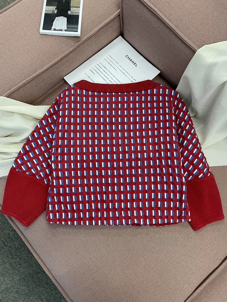 Chanel Chanel 13 Spring and Summer Windmill Series Red Plaid Pear Size XS / US 0-2 / IT 36-38 - 4 Thumbnail