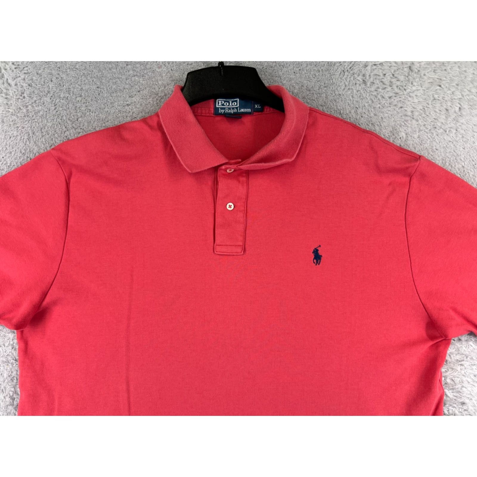 Ralph Lauren VINTAGE Ralph Lauren Polo Shirt Mens XL Pink 100% Cotton Jersey Knit | Polo Shirt Mens XL Pink 100% Cotton Jersey Fabric Size US XL / EU 56 / 4 - 6 Thumbnail