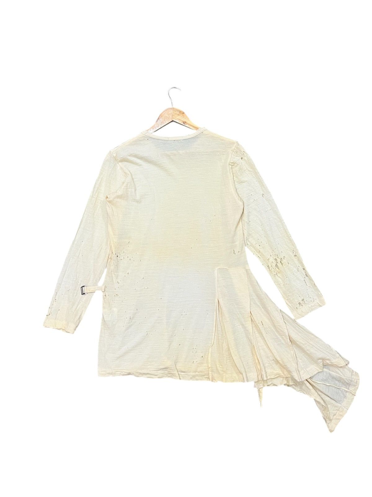 Comme des Garcons × Japanese Brand Comme des Garcons Tricot Distress Assymetric Shirt Size M / US 6-8 / IT 42-44 - 2 Thumbnail