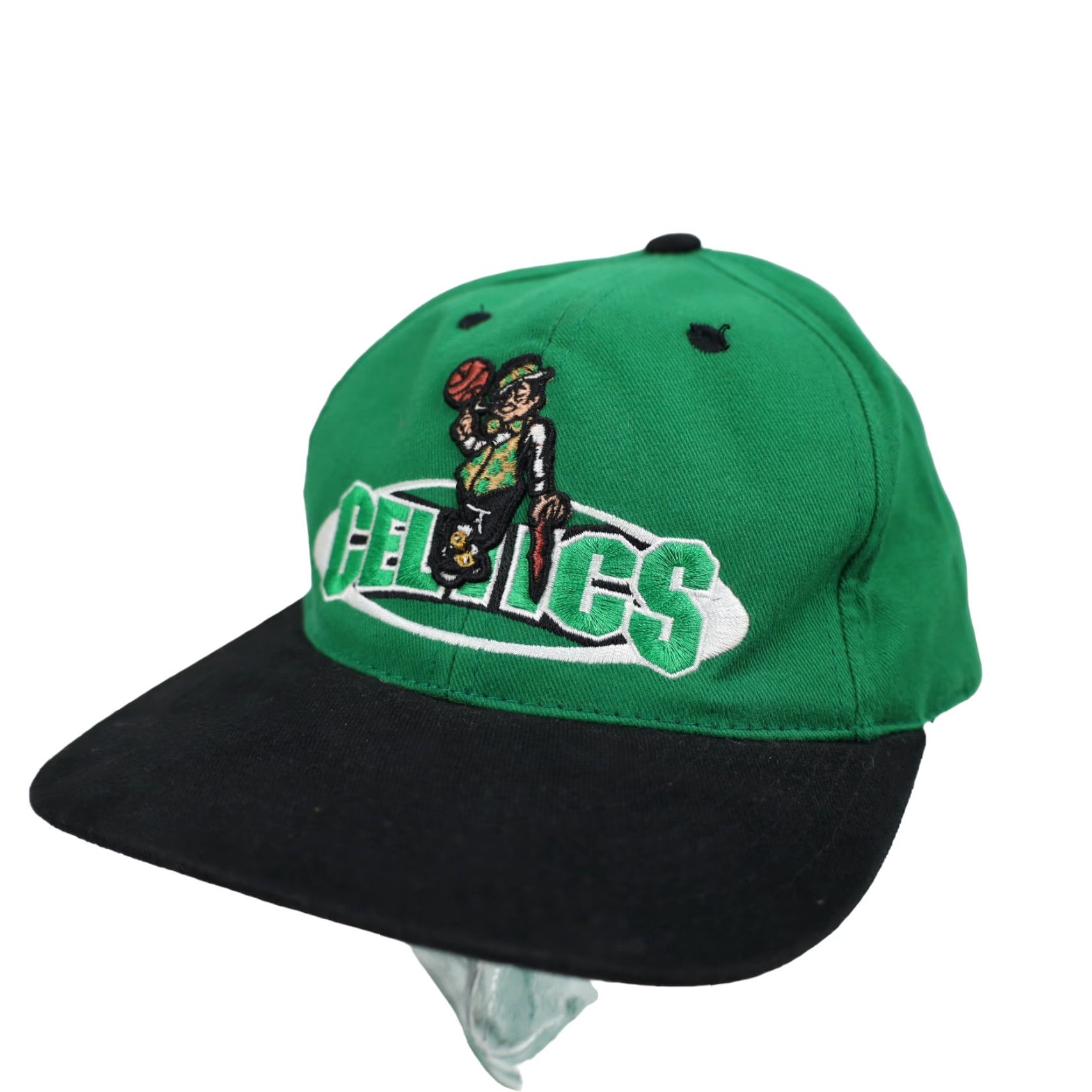 Vintage VINTAGE Boston Celtic Spellout Hat Cap Green Baseball Cap Men OS One Size Style Baseball Cap Green Mens Celtics Spellout Hat Size ONE SIZE - 2 Thumbnail