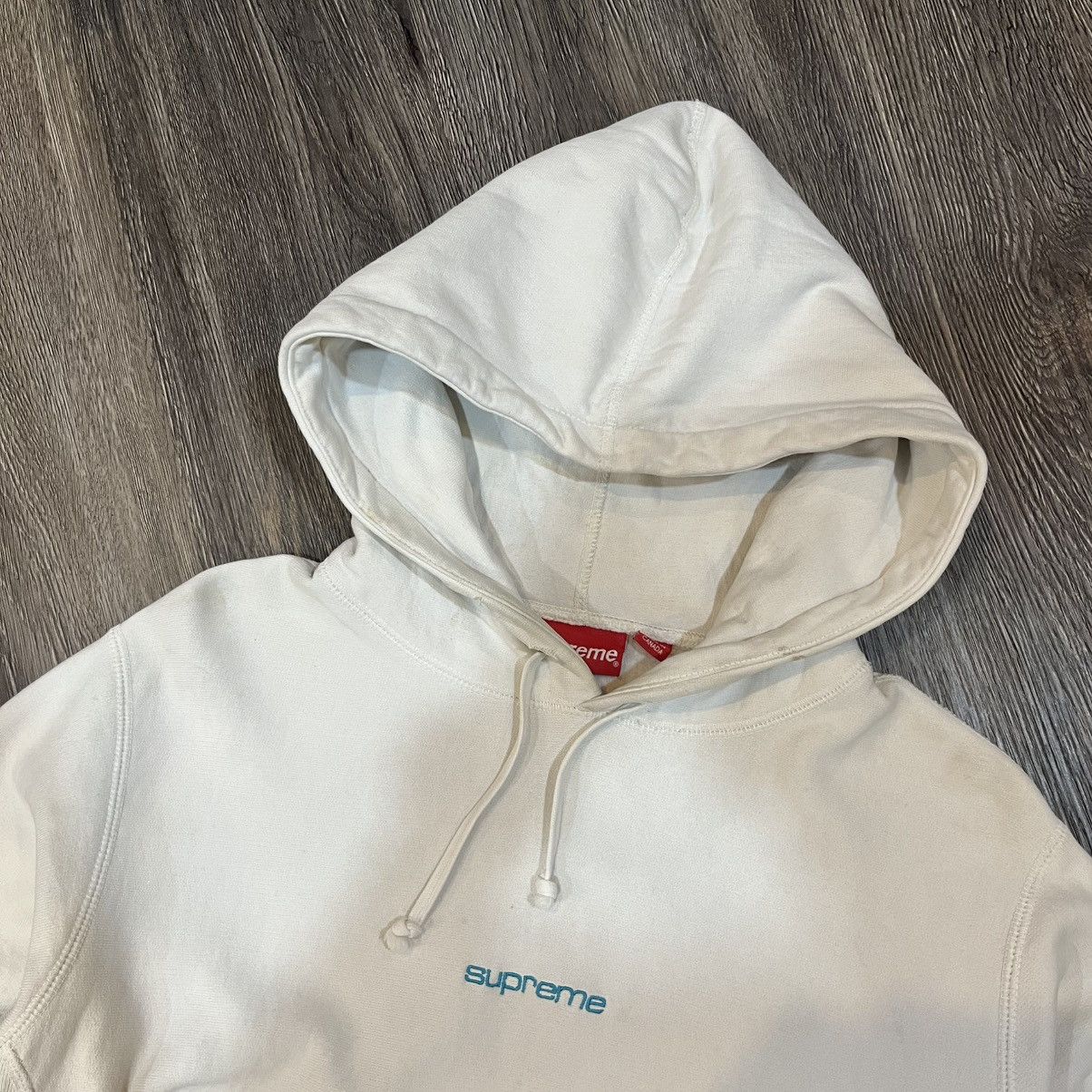 Supreme Supreme Compact Logo Hooded FW2017 Size US S / EU 44-46 / 1 - 2 Thumbnail