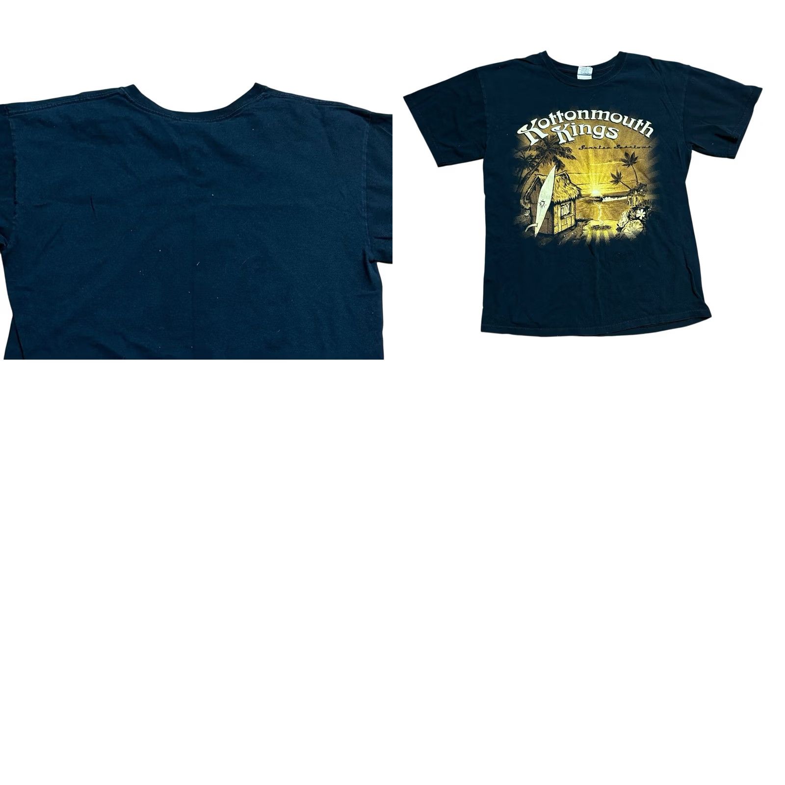 Vintage VINTAGE Kottonmouth Kings Sunrise Shack Black T-Shirt Band Mens Medium, Short Sleeve, Crew Neck, Graphic Print Size US M / EU 48-50 / 2 - 10 Thumbnail