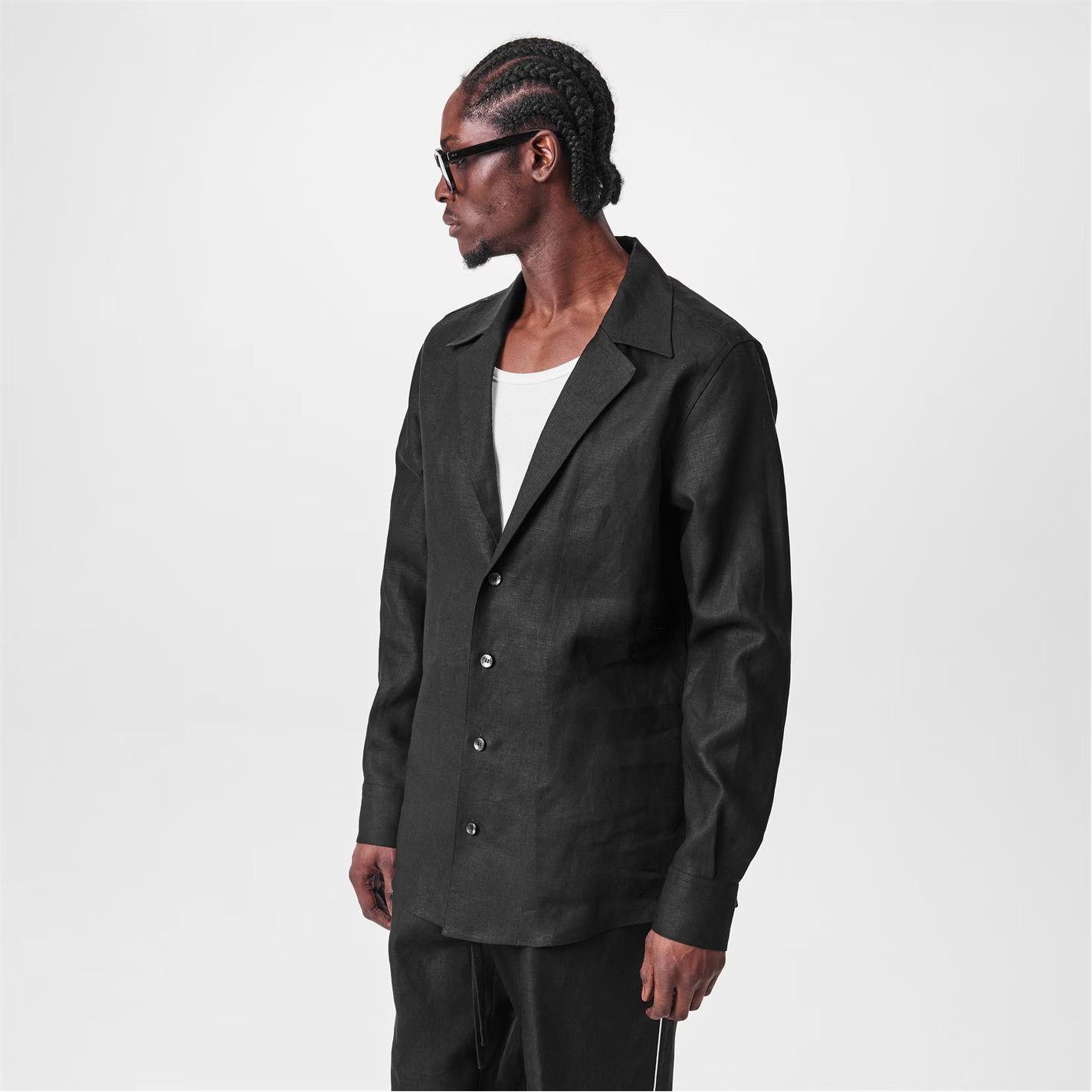 Dolce & Gabbana o1g2r1mq0426 V-Neck Overshirt in Black Size US M / EU 48-50 / 2 - 3 Thumbnail