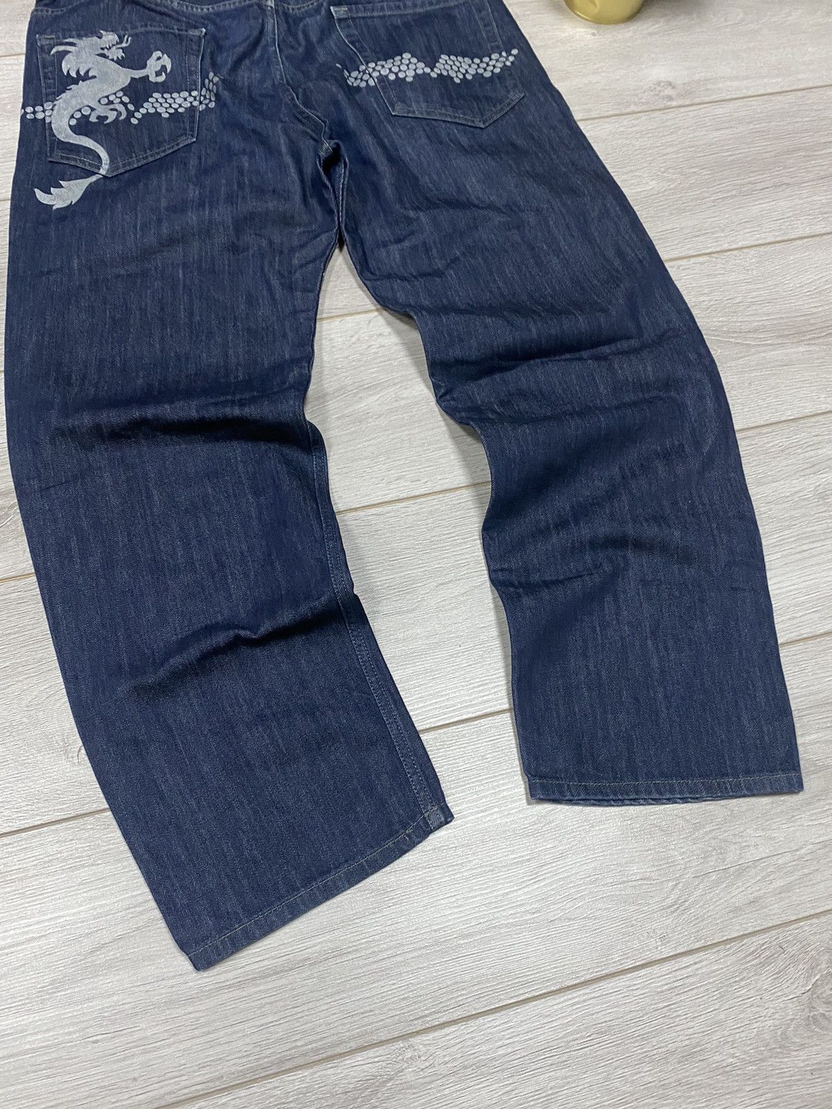 Diesel Diesel dragon 🐉 vintage Japanese big logo dots jeans Size US 34 / EU 50 - 3 Thumbnail