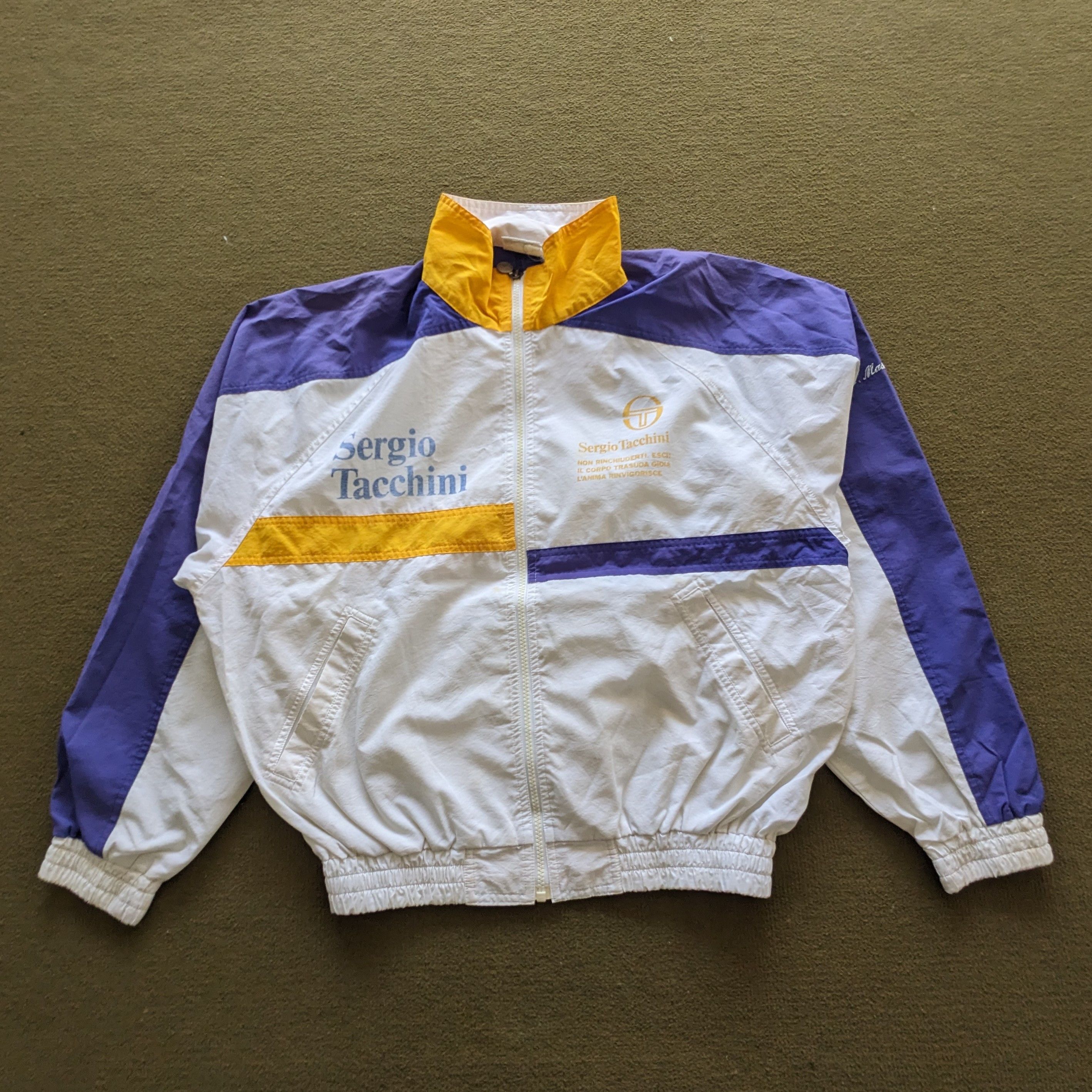 Sergio Tacchini Vintage SERGIO TACCHINI Windbreaker Jacket Size US L / EU 52-54 / 3 - 1 Thumbnail
