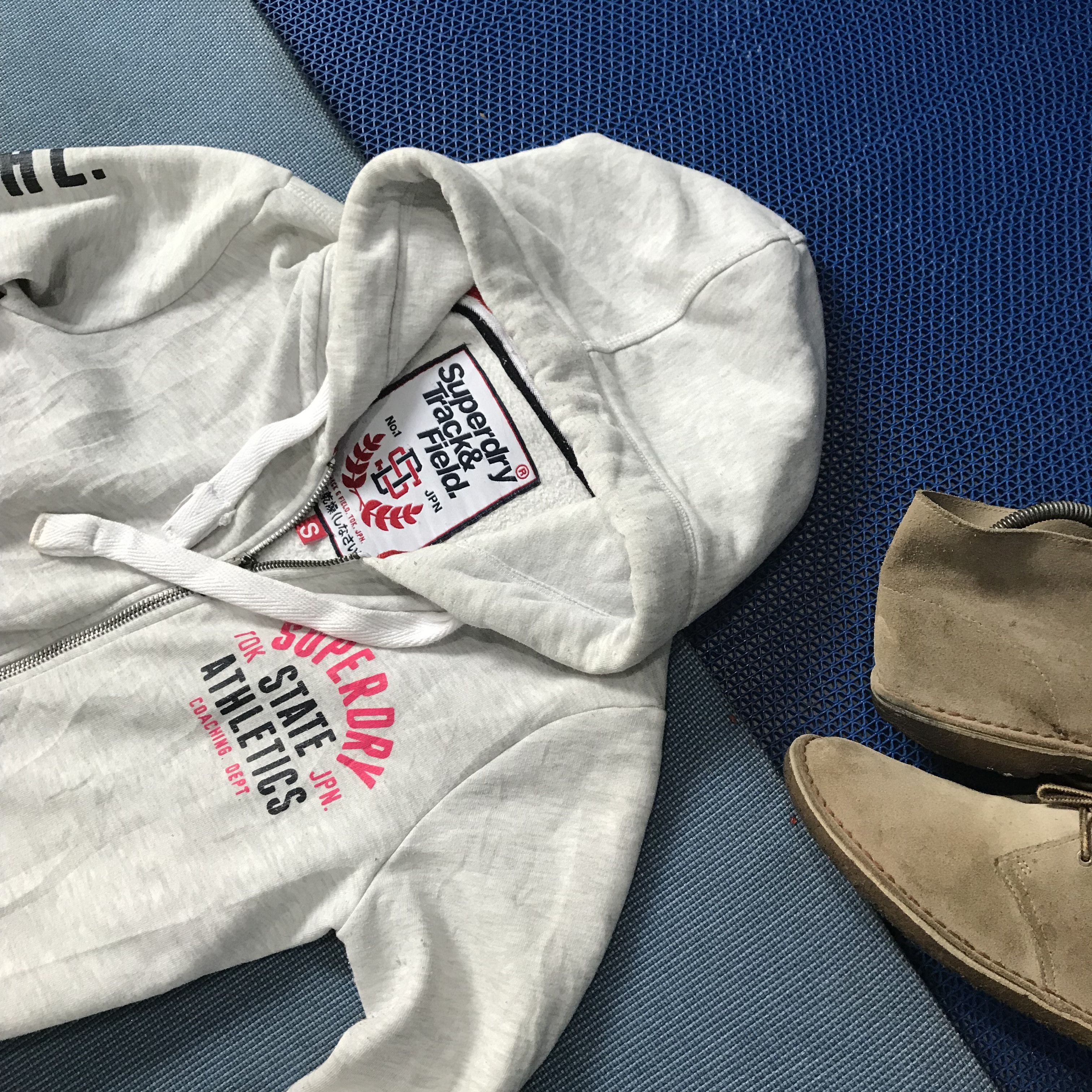 Superdry Vintage Superdry Japan Grey Jacket Hoodie track and field Size US M / EU 48-50 / 2 - 11 Thumbnail