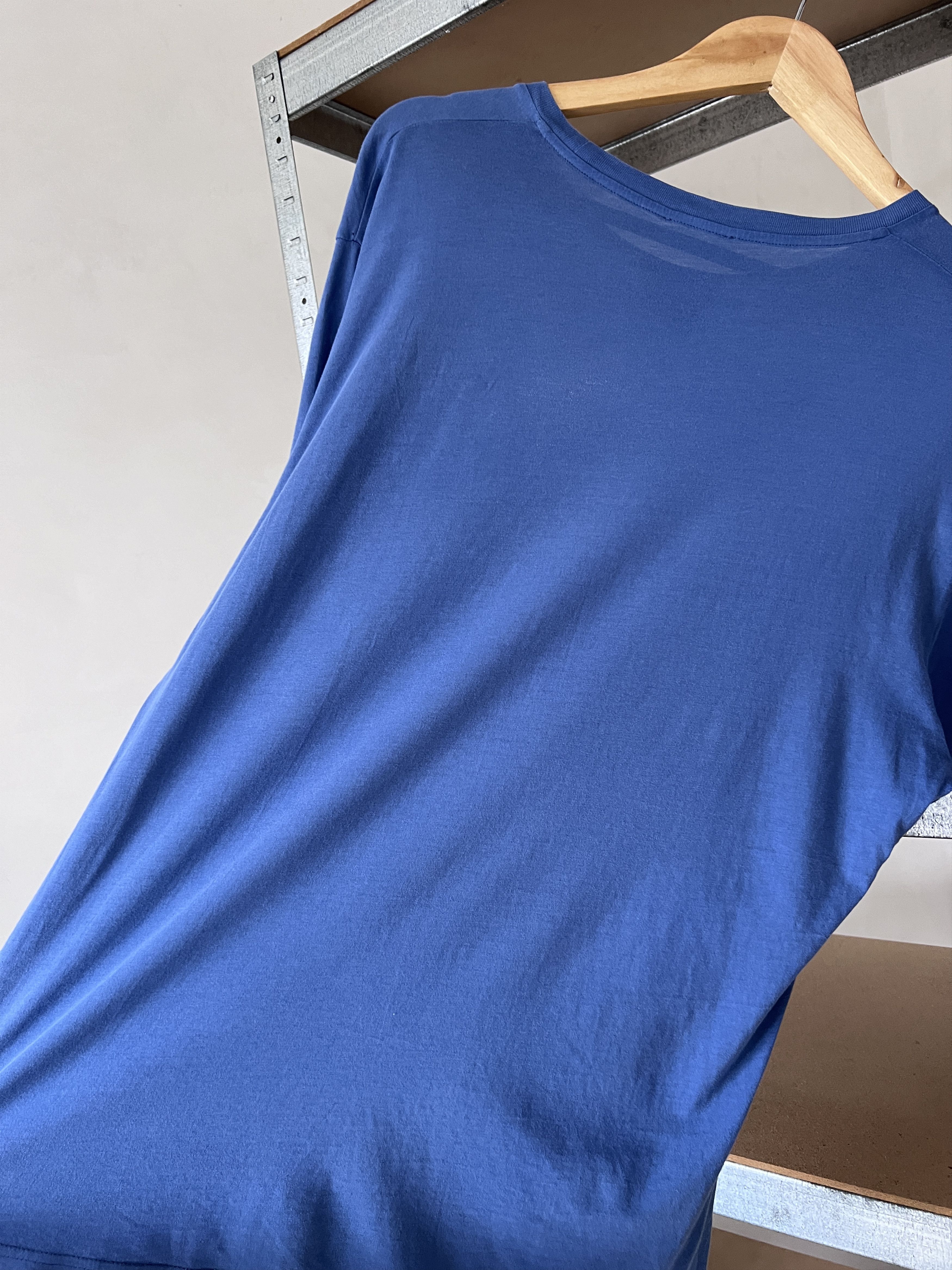Vintage Vivienne Westwood Vintage Small Logo Blue Distressed Tee Size US XL / EU 56 / 4 - 22 Thumbnail