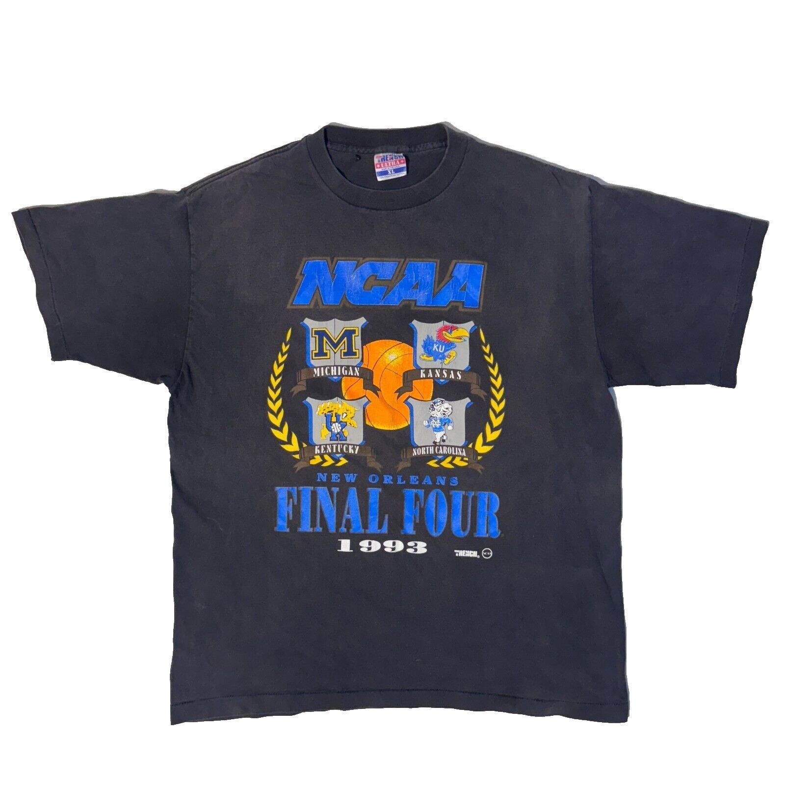 Vintage Vintage 1993 NCAA Basketball New Orleans Final Four Single S Size US XL / EU 56 / 4 - 1 Thumbnail