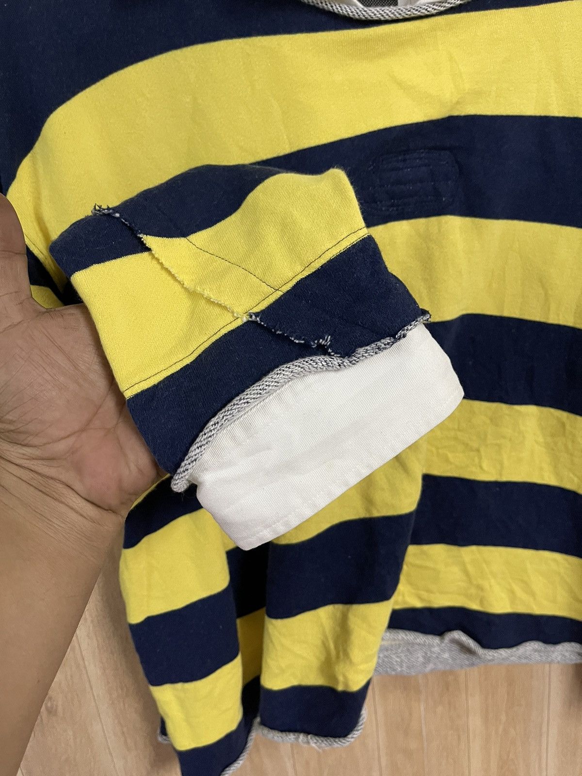 Facetasm Paneled Rugby Shirt Reconstructed XL