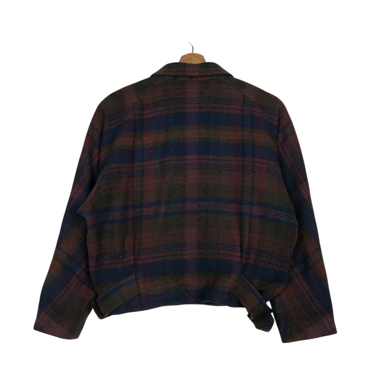 Japanese Brand 🔥VINTAGE WOOL BOMBER JACKET PARACHUTE DESIGN TARTAN GIO Size US M / EU 48-50 / 2 - 10 Thumbnail