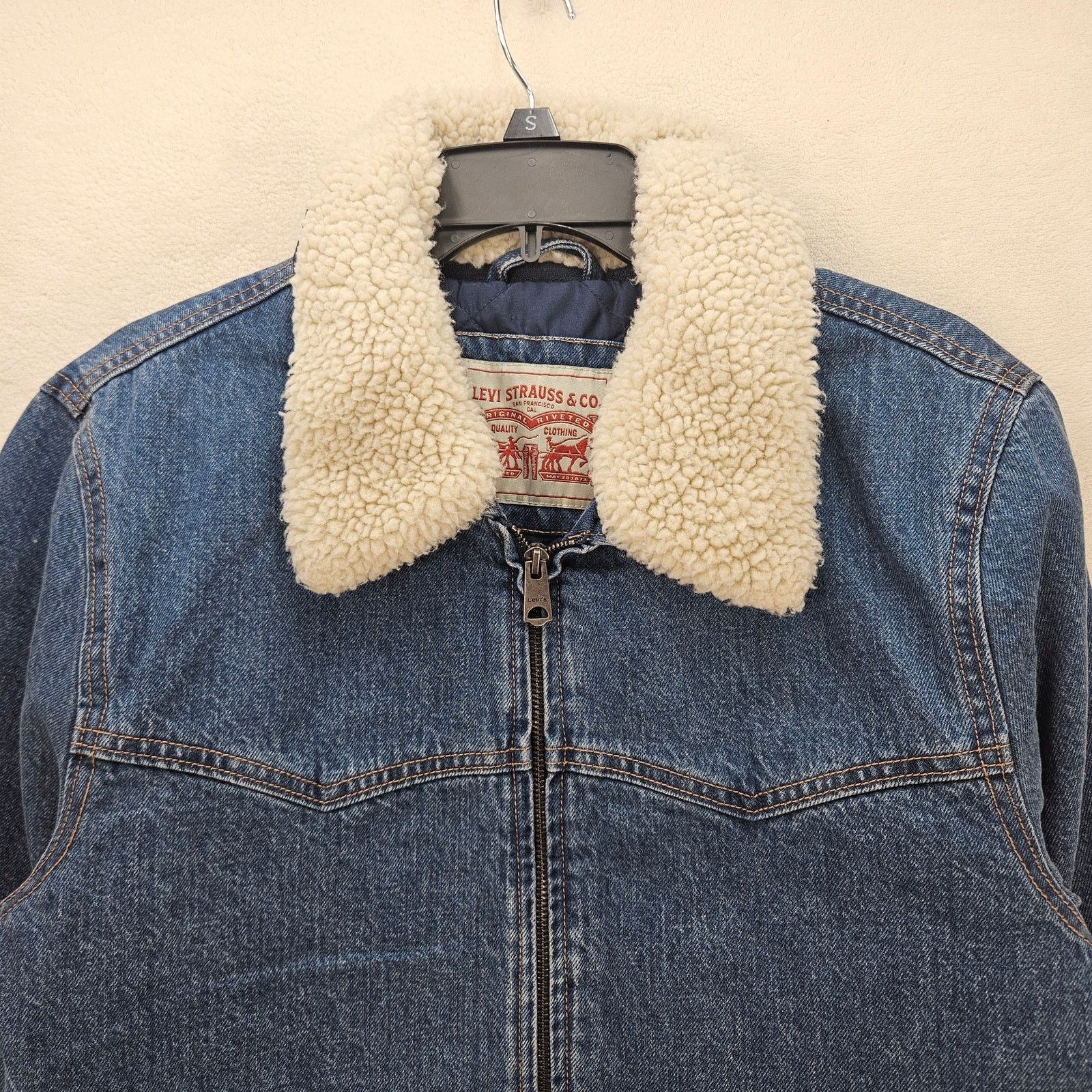 Levi's LEVI'S WESTERN MEN'S SMALL COLLARED SHERPA JACKET MEDIUM Size US S / EU 44-46 / 1 - 2 Thumbnail