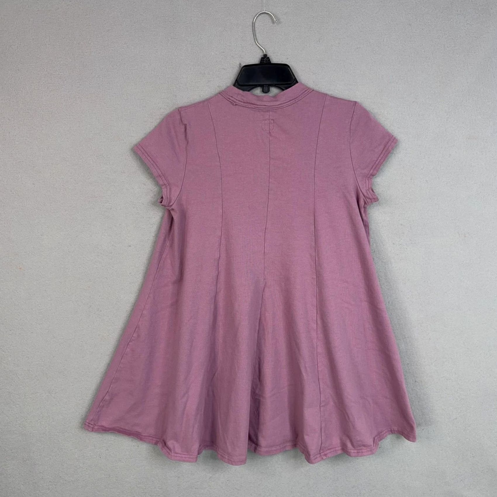 Free People Free People Free-est Shirt Womens S Pink Mock Neck Tunic Swing Trapeze Jersey Casual Girls Mens? Size S / US 4 / IT 40 - 6 Thumbnail