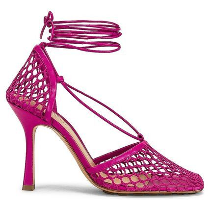 Bottega Veneta Mesh Sandals in pink Size US 11 / IT 41 - 1 Thumbnail