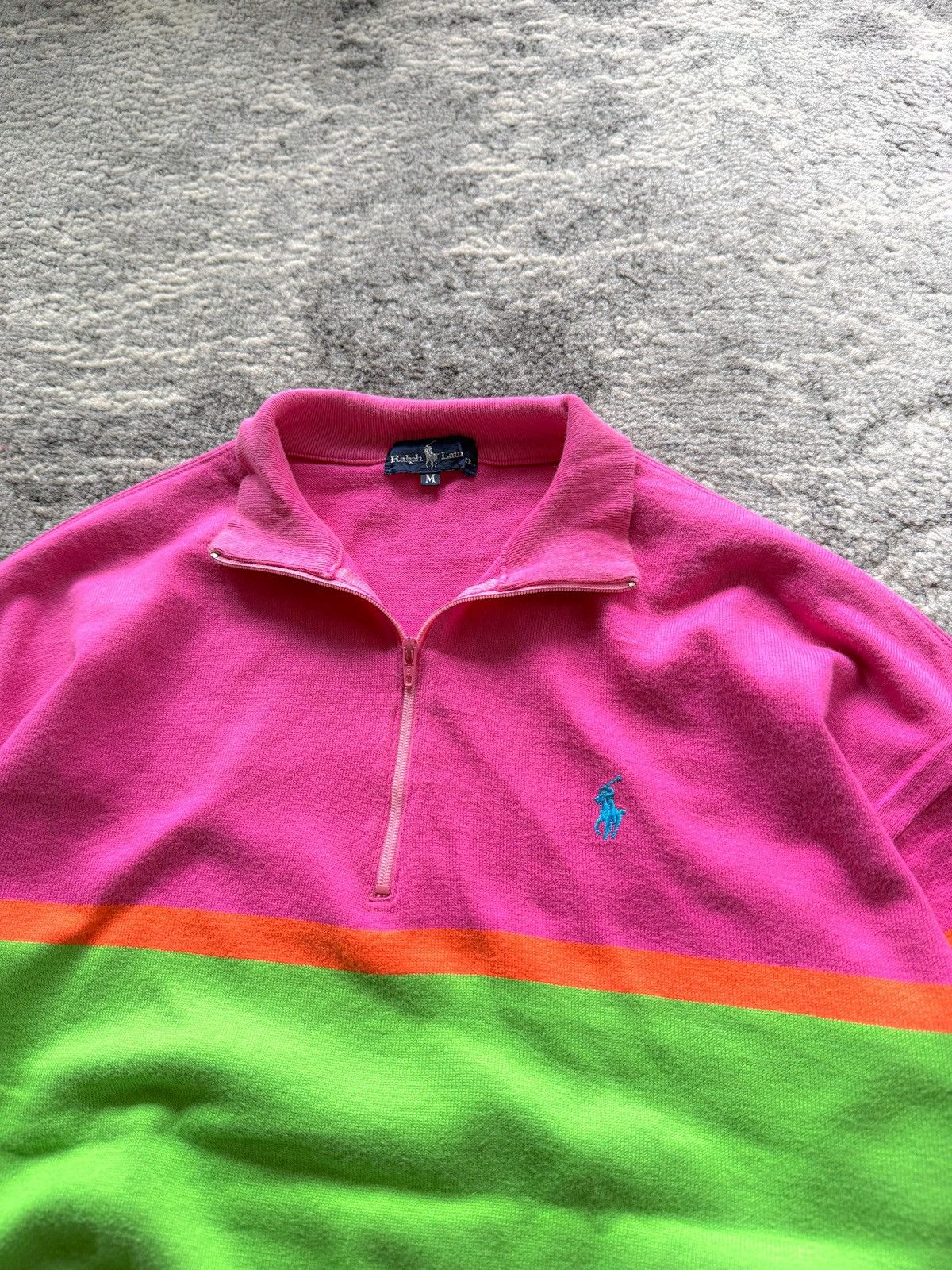 Ralph Lauren Vtg Ralph Lauren Halfzip Sweatshirt Size US M / EU 48-50 / 2 - 2 Thumbnail