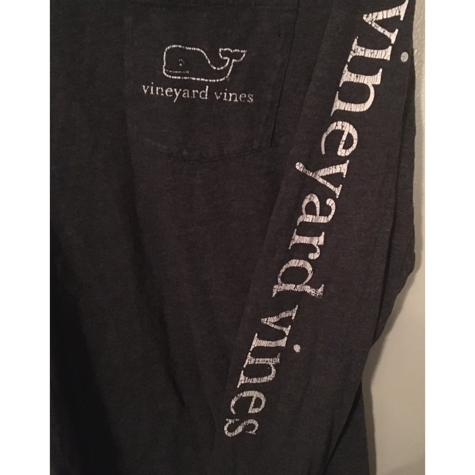 Vineyard Vines Vineyard Vines Shirt XS Men Gray Long Sleeve Logo Graphic Whale, Regular Fit, Crew Neck, Cotton Century Size US XS / EU 42 / 0 - 5 Thumbnail