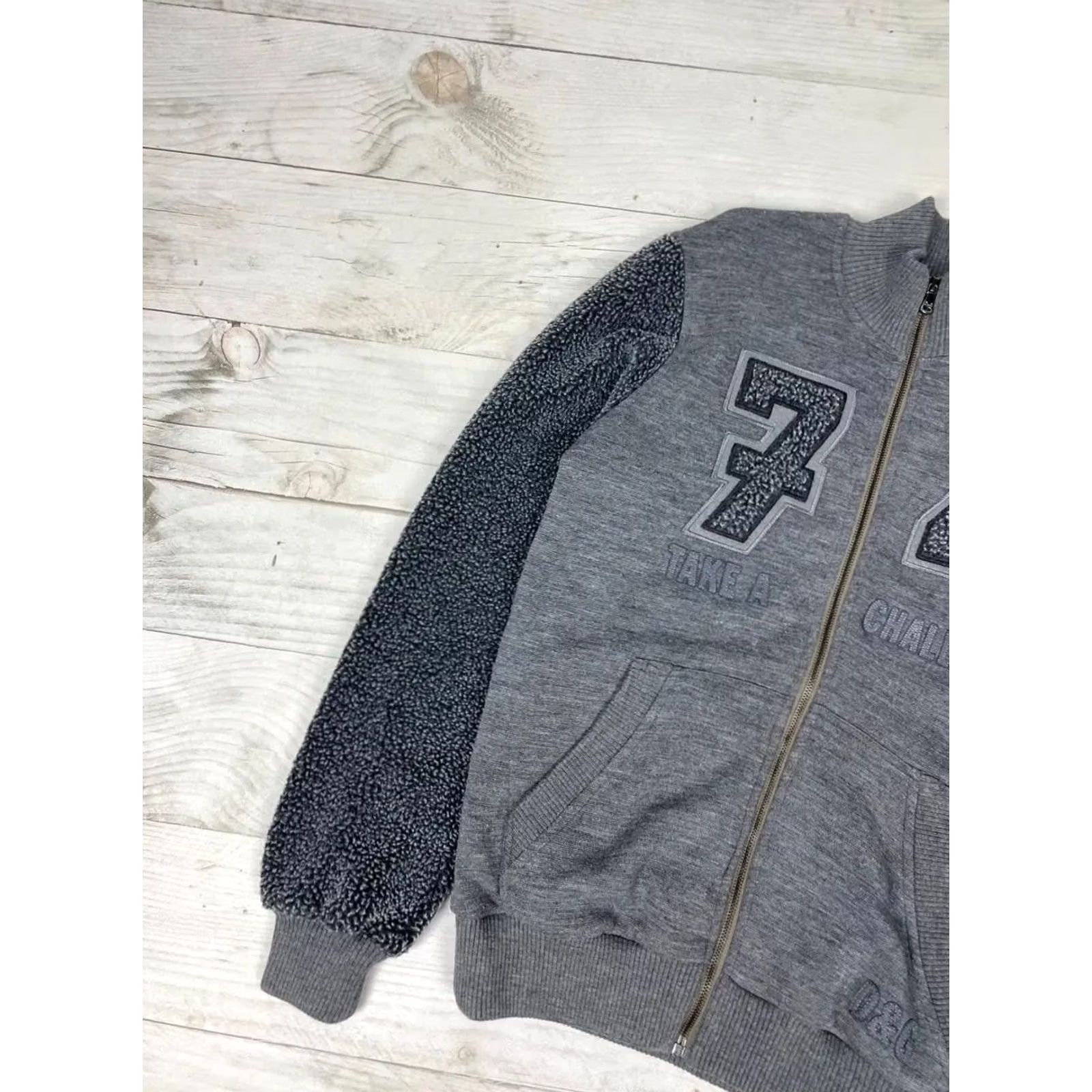 Dolce & Gabbana VINTAGE Dolce&Gabbana Jacket Men Size S Gray Bomber Logo 74 Take A Challenge NS Size US S / EU 44-46 / 1 - 5 Thumbnail
