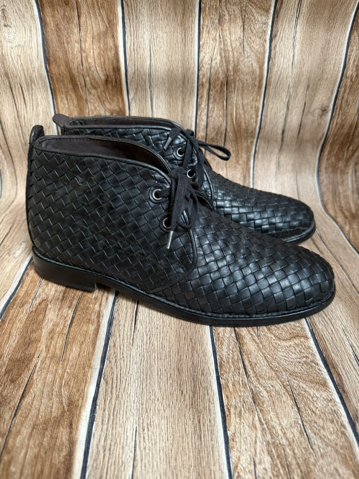 ⚫️🔥Woven chukka boots