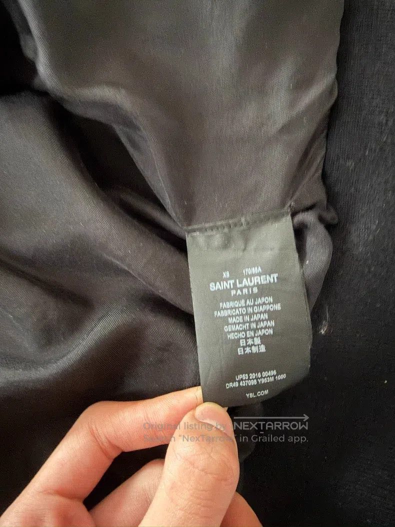 Saint Laurent Paris Saint Laurent Paris Note Jacket Size US S / EU 44-46 / 1 - 3 Thumbnail