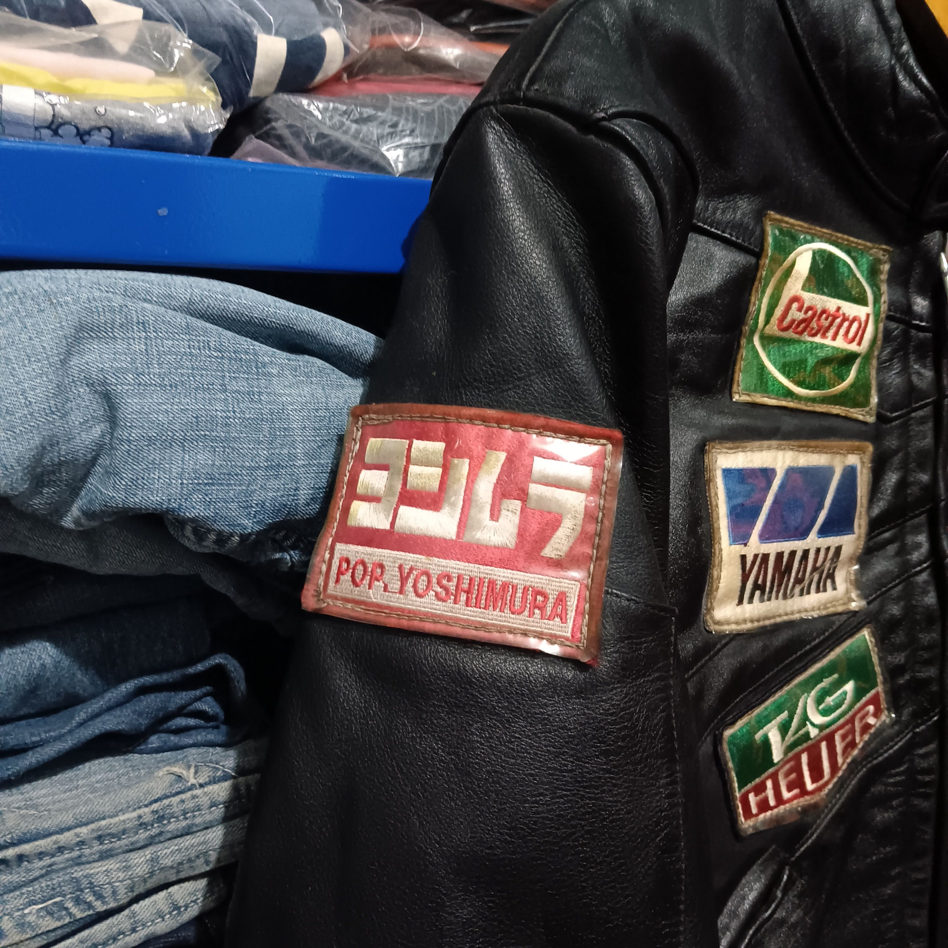 Leather vintage Polo motorrad full patch leather jacket Size US L / EU 52-54 / 3 - 3 Thumbnail