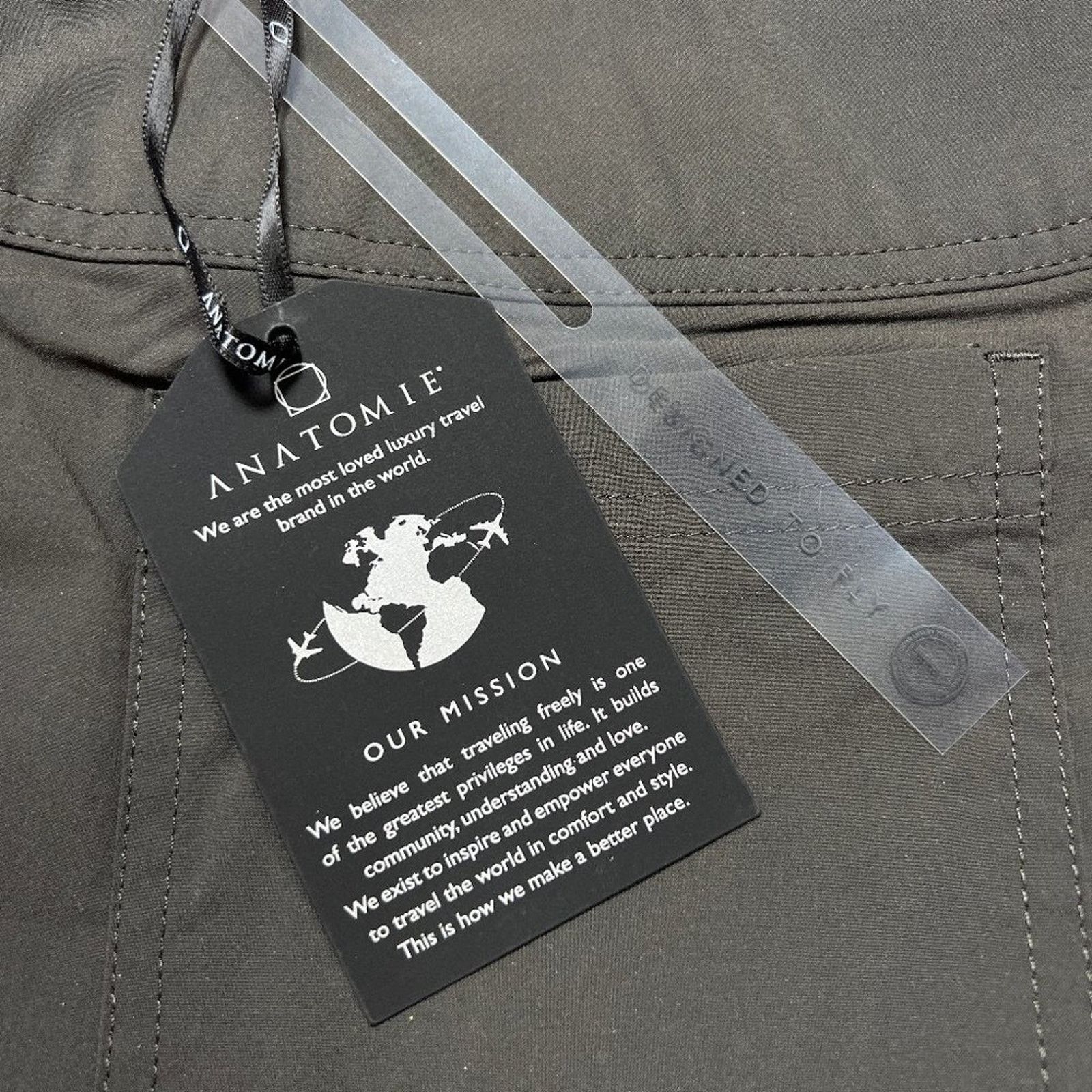 Other Anatomie Sonia Curvy Side Zip Travel Pant Gray XL 37x32 Size 40" / US 18 - 7 Thumbnail