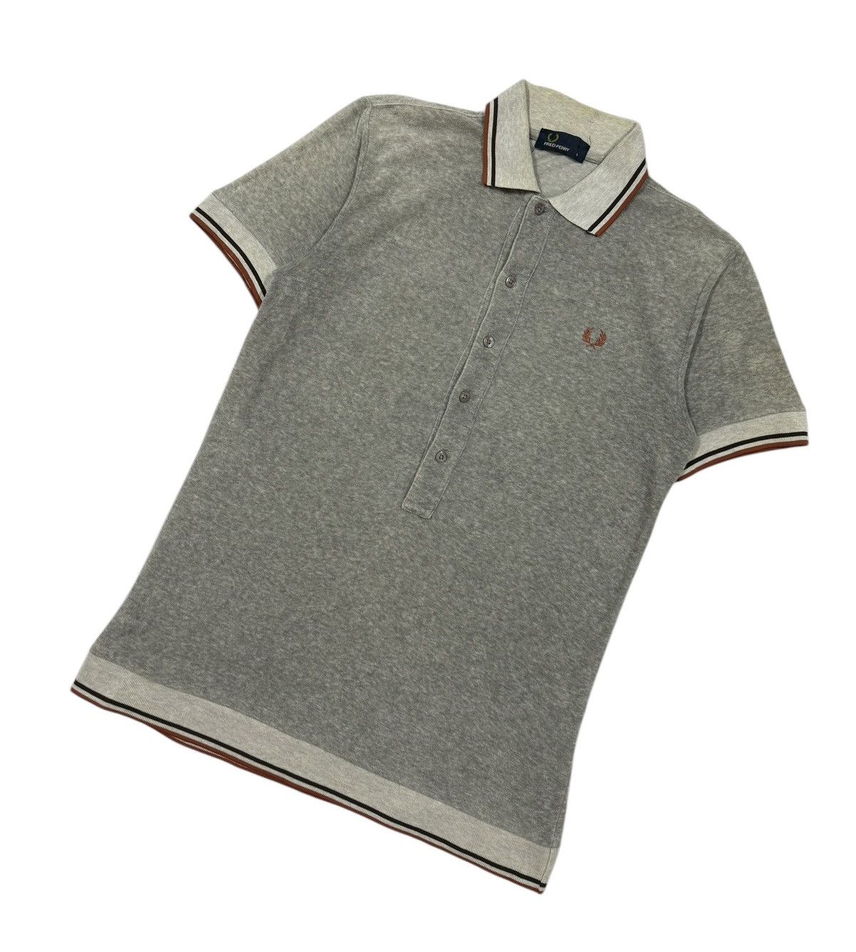 Fred Perry Fred Perry Terry Cloth Button Ups Long Polo Tee Size S / US 4 / IT 40 - 8 Thumbnail