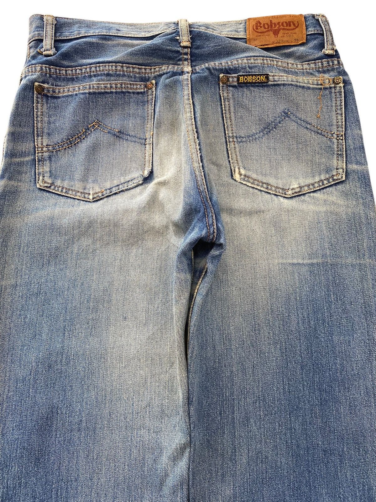 Japanese Brand Japanese Brand Light Wash Whiskered Straight Leg Jeans Size US 30 / EU 46 - 4 Thumbnail