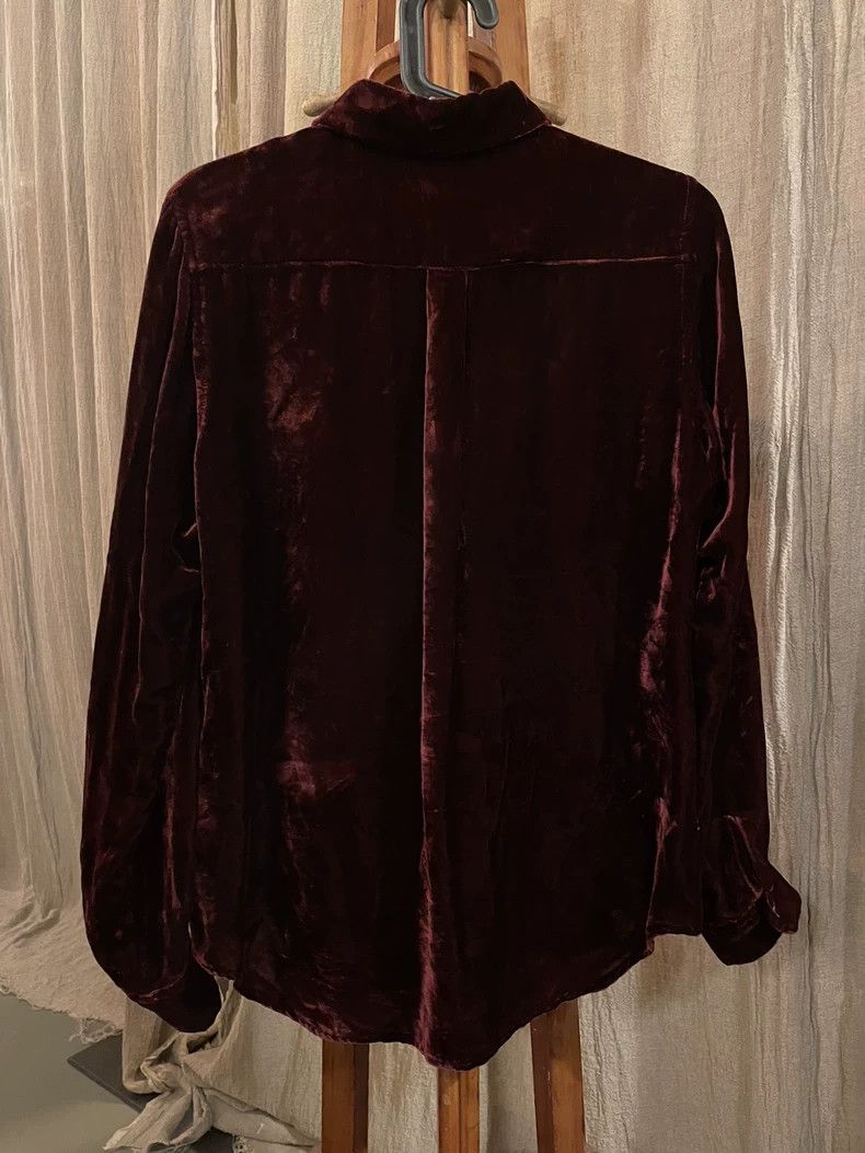 Comme des Garcons Comme des Garcons Dark red velvet shirt overskirt suit Size M / US 6-8 / IT 42-44 - 3 Thumbnail