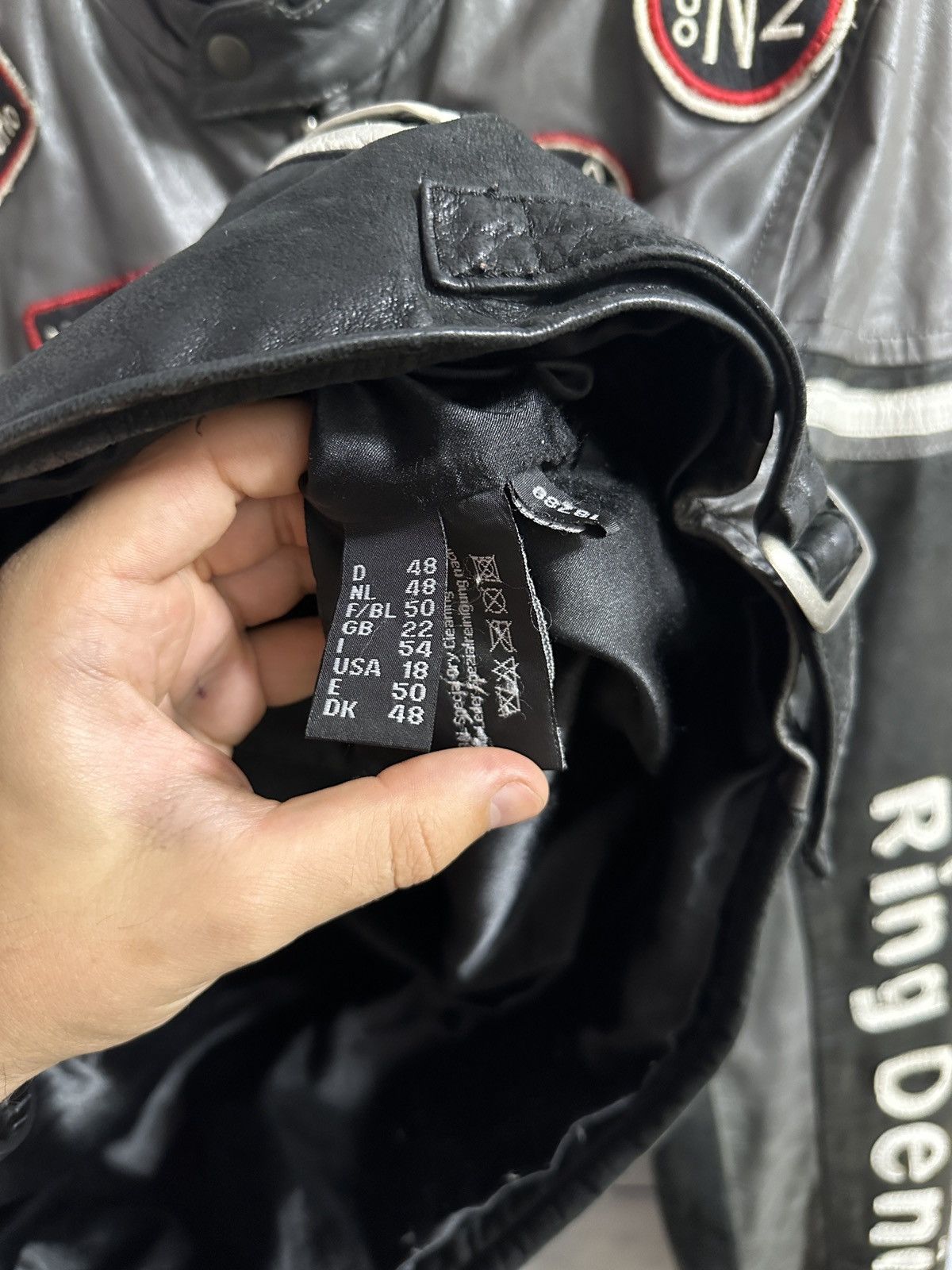 Other Rare 4 Wards Leather Jacket Racing Motorcycle Size US M / EU 48-50 / 2 - 19 Thumbnail