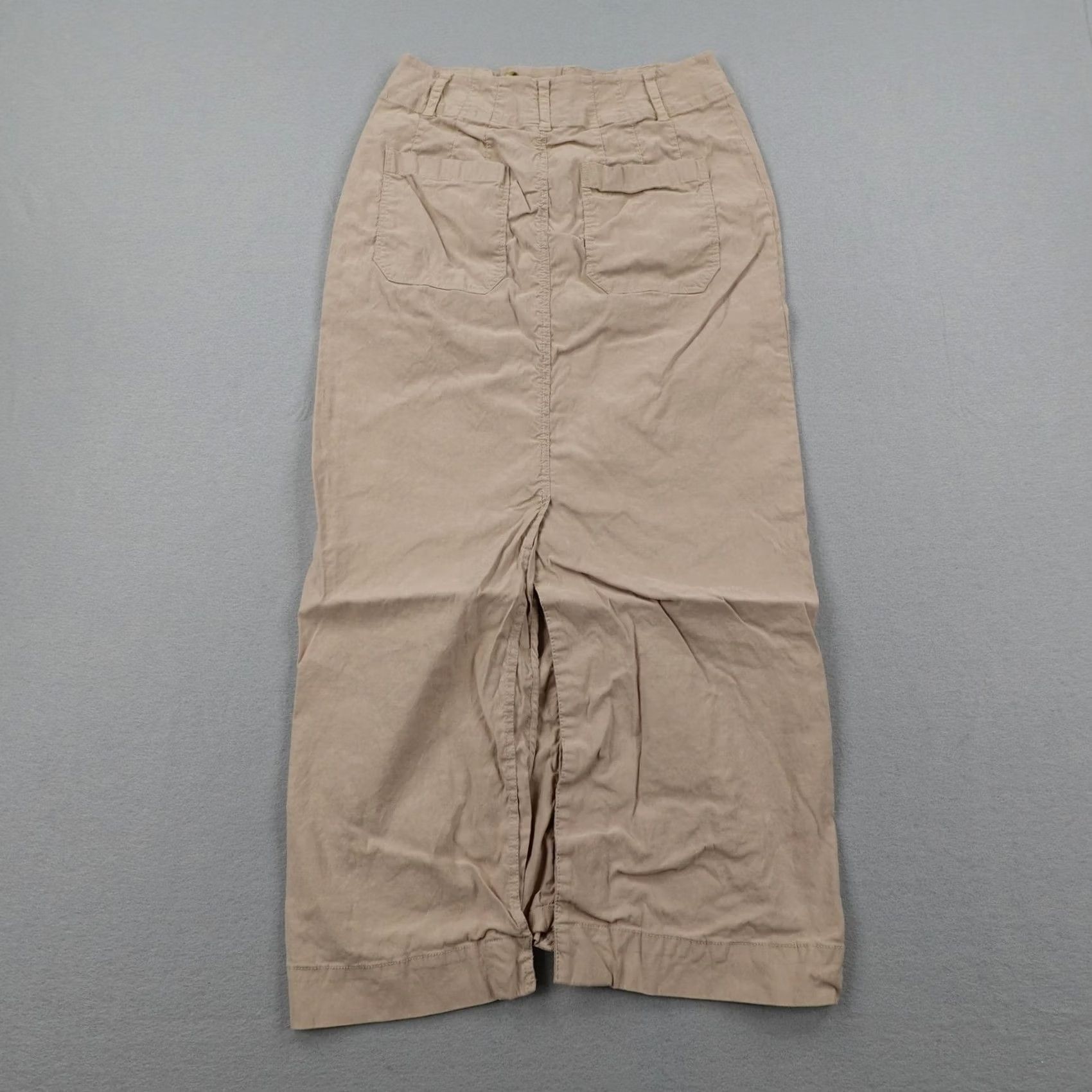 Vintage Maeve Skirt Womens Small Khaki Beige Tan Anthropologie Colette Maxi Long Woven Size 28" / US 6 / IT 42 - 4 Thumbnail