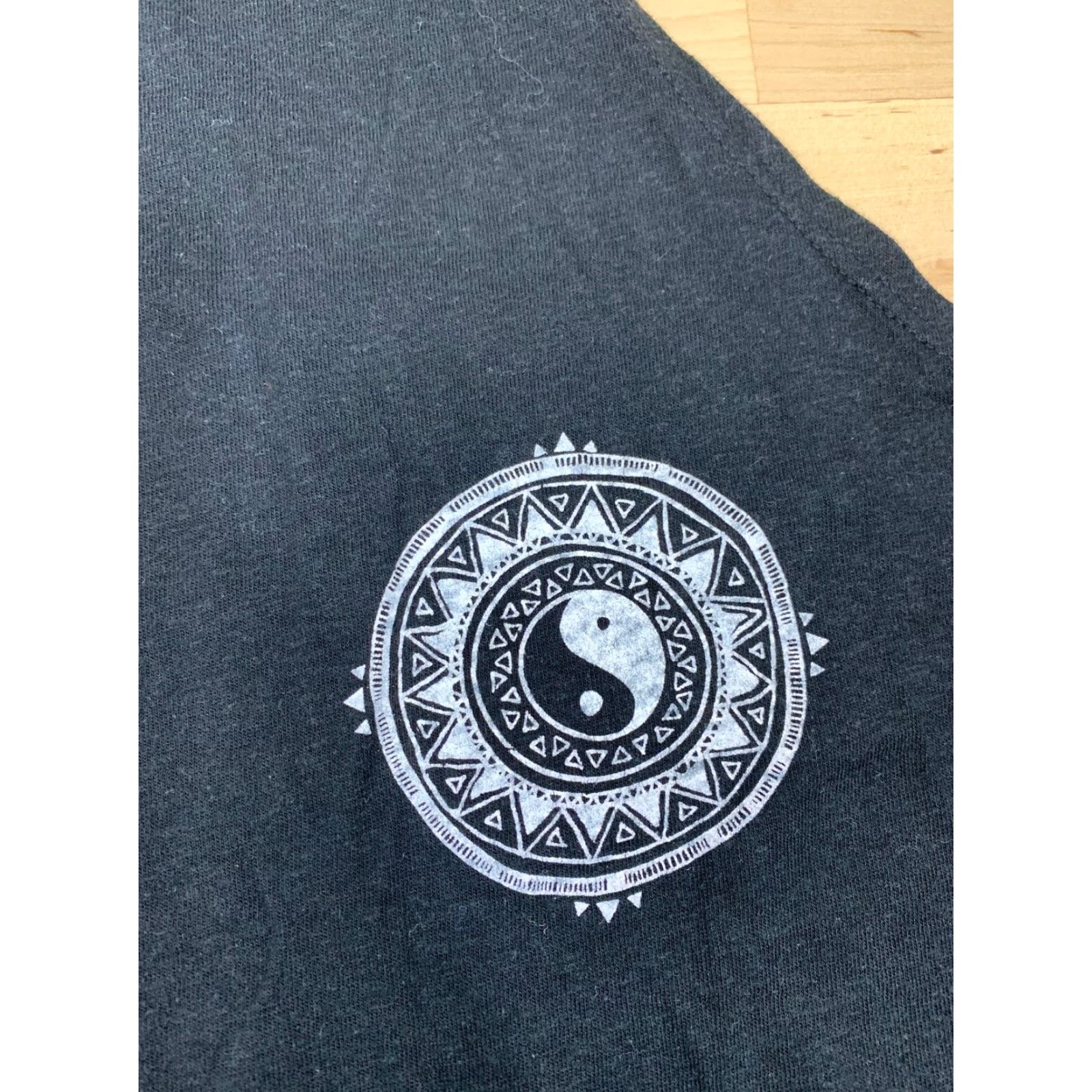 Cotton On Cotton On T-Bar Ying & Yang Womens Tank Top Sleeveless Black M Round Neck Shirt Casual Size M / US 6-8 / IT 42-44 - 2 Thumbnail