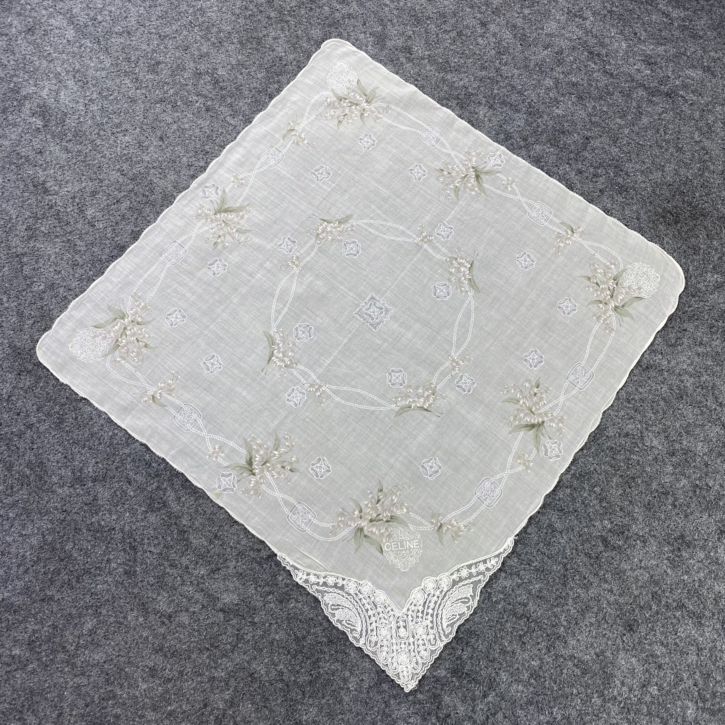 Designer Celine Handkerchief / Bandana / Neckerchief-B1038 Size ONE SIZE - 4 Thumbnail