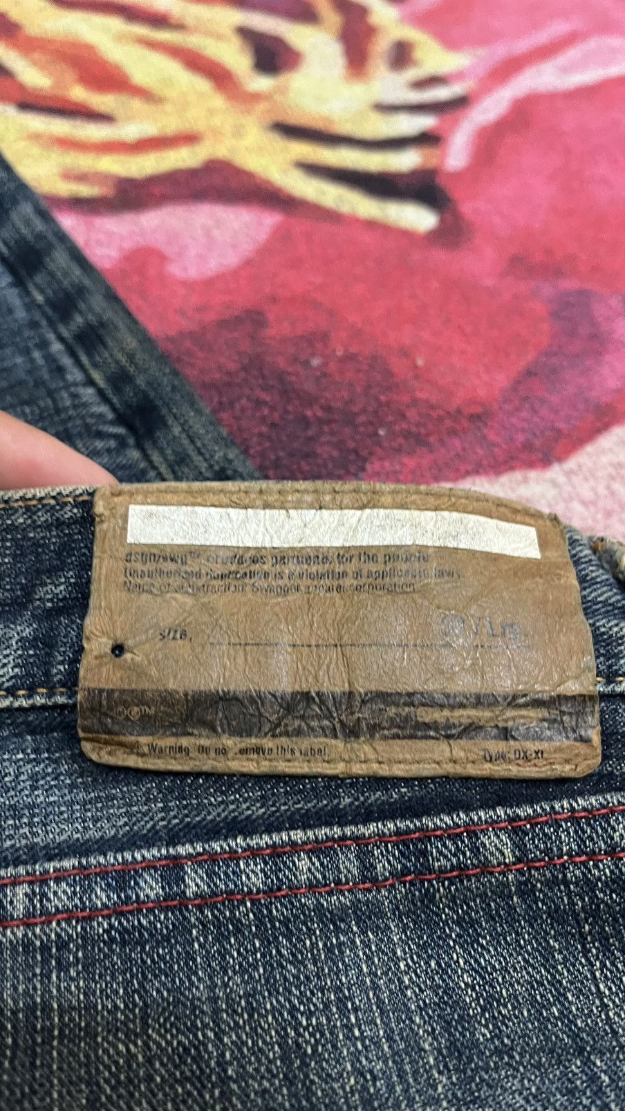 Swagger Vintage Distressed Swagger Jeans size 35 x 43 Size US 35 - 9 Thumbnail