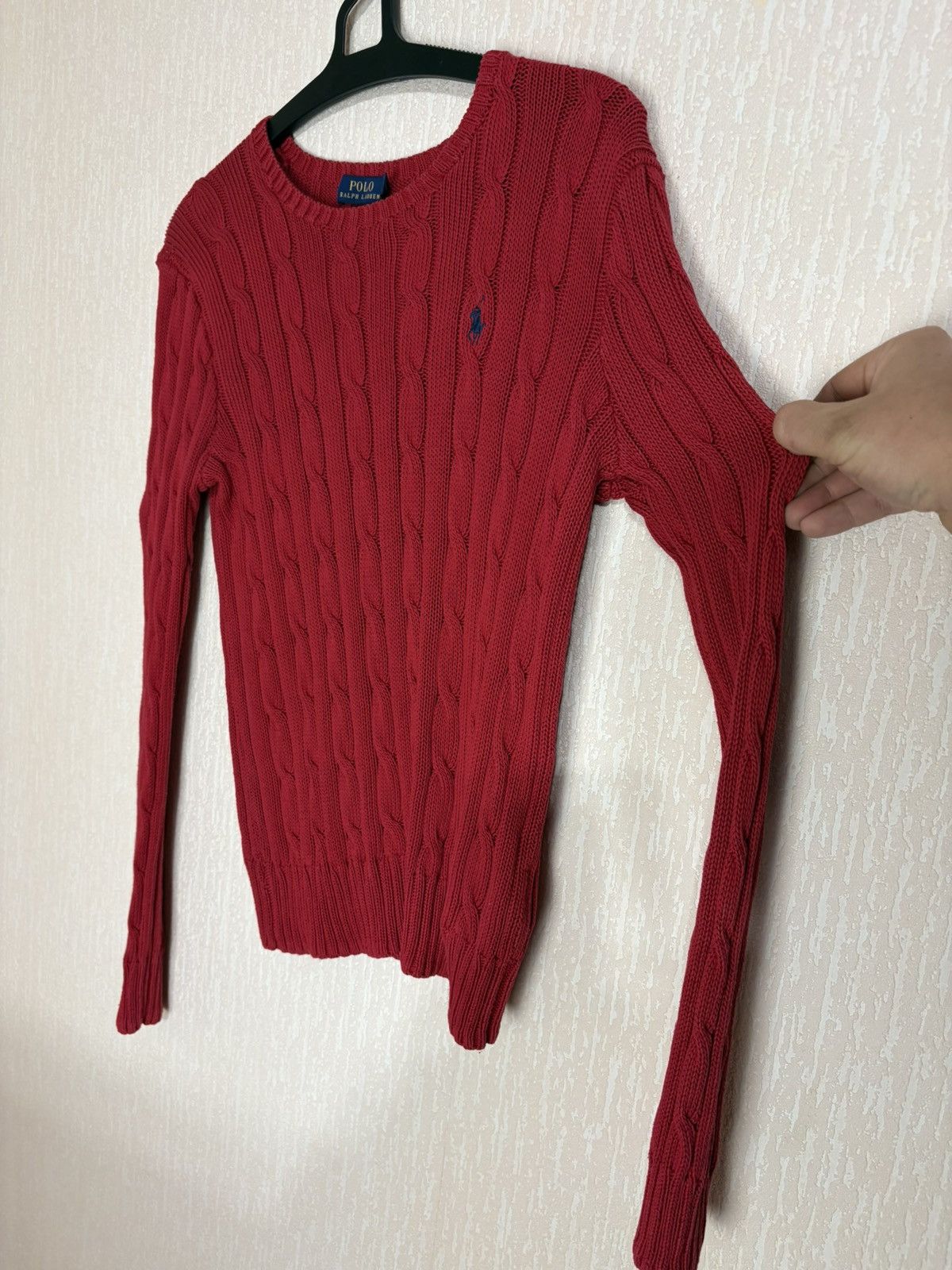 Polo Ralph Lauren Polo Ralph Lauren Women’s Cable Knit Sweater Red Size M Size M / US 6-8 / IT 42-44 - 3 Thumbnail