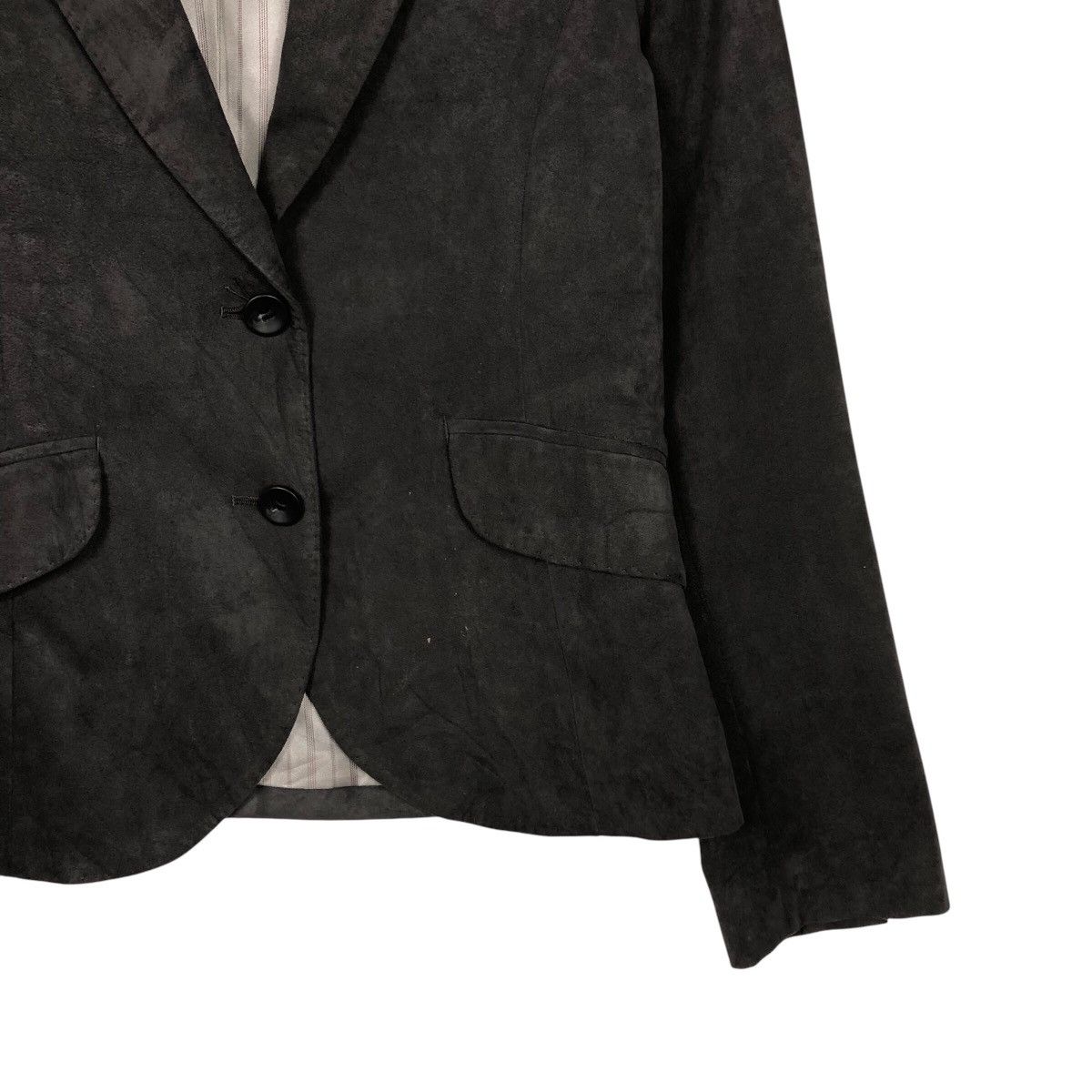 Japanese Brand 📌Vintage Cropped Biker Jacket Ined Yohji Yamamoto Size US M / EU 48-50 / 2 - 8 Thumbnail