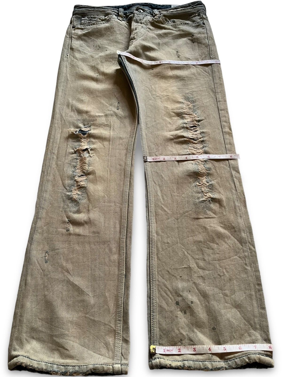 Diesel × Diesel Black Gold Vintage Diesel Viker Rusty Wash Distressed Loose Jeans Size US 32 / EU 48 - 15 Thumbnail