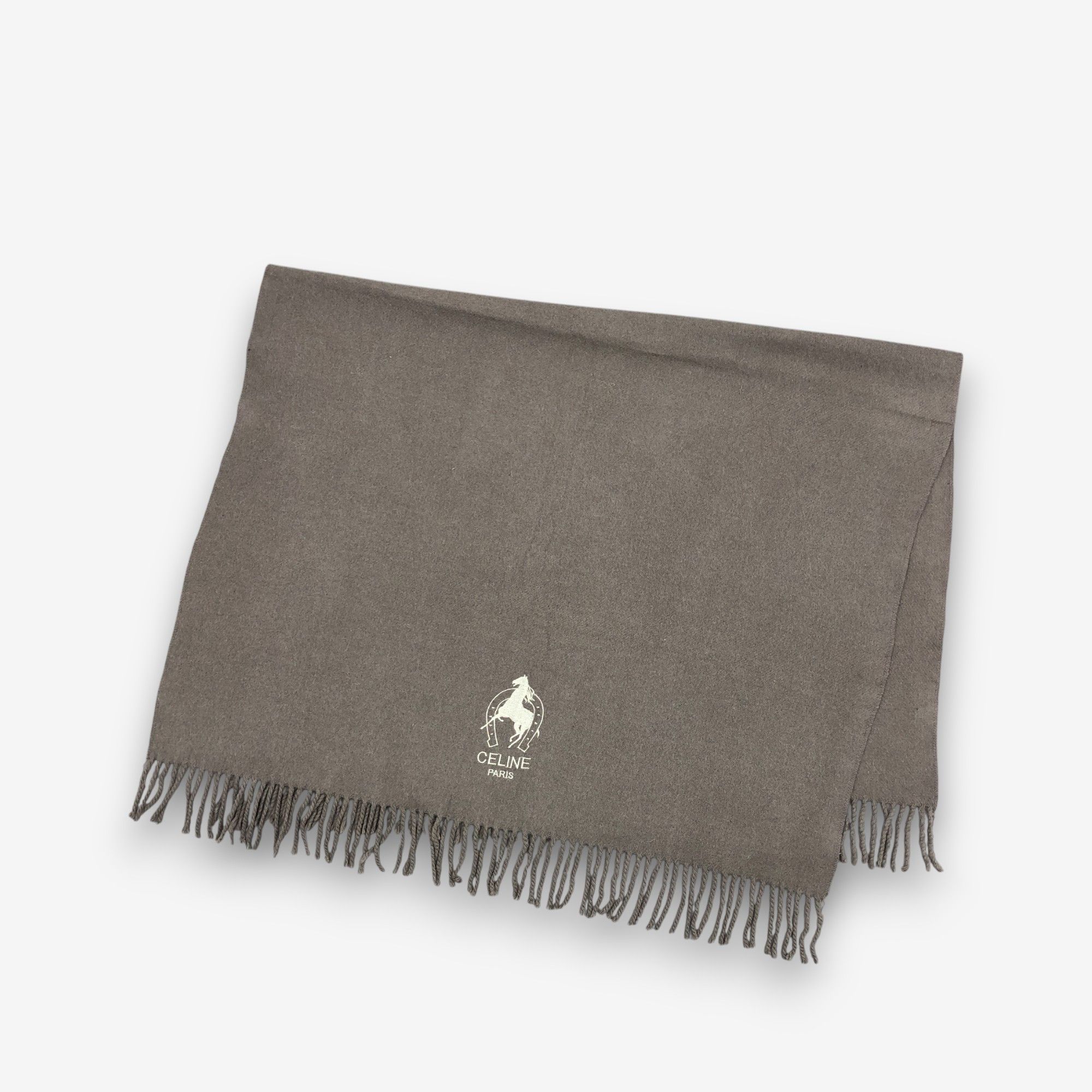 Celine Vintage Celine Scarf Muffler Wool Shawls Babushka Scarves Size ONE SIZE - 4 Thumbnail