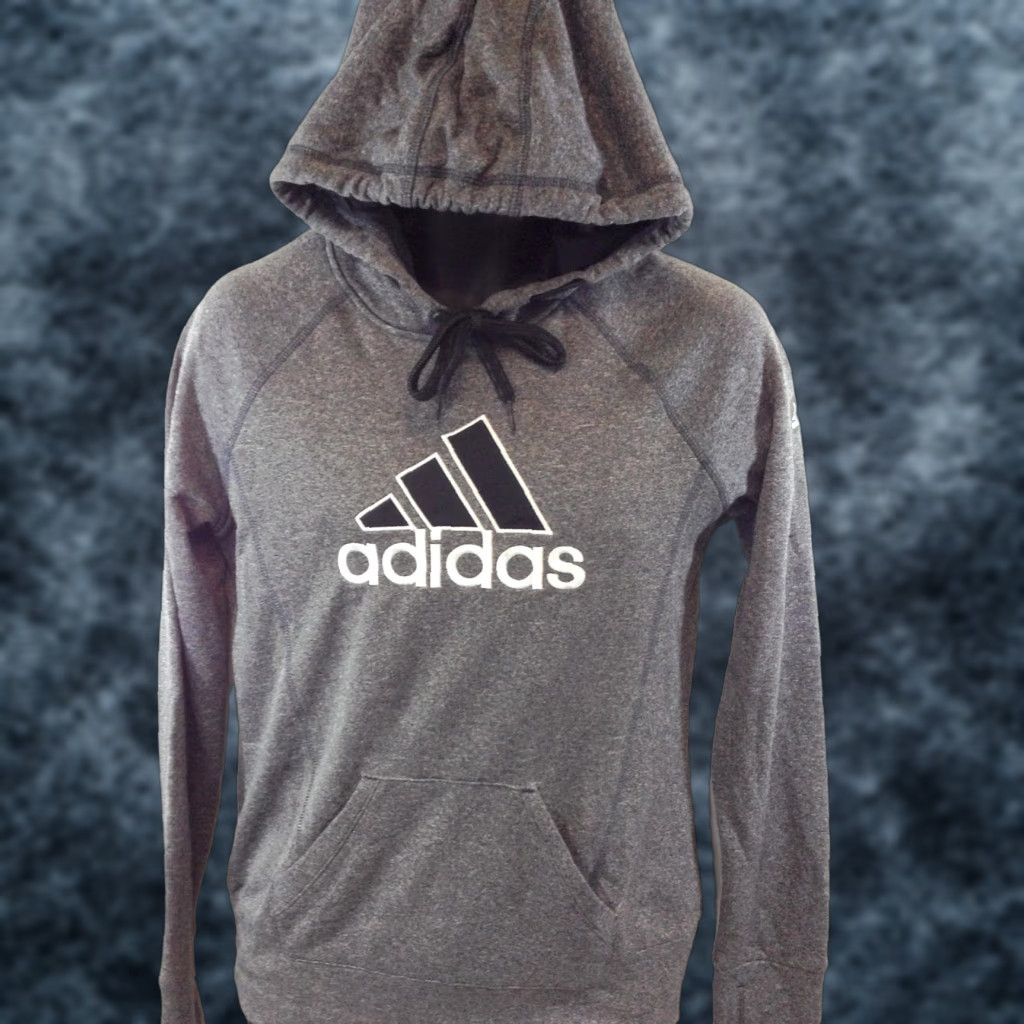 Adidas Womens Adidas Ultimate Graphic Hoodie Black Grey Pullover Sweatshirt S Size S / US 4 / IT 40 - 1 Thumbnail