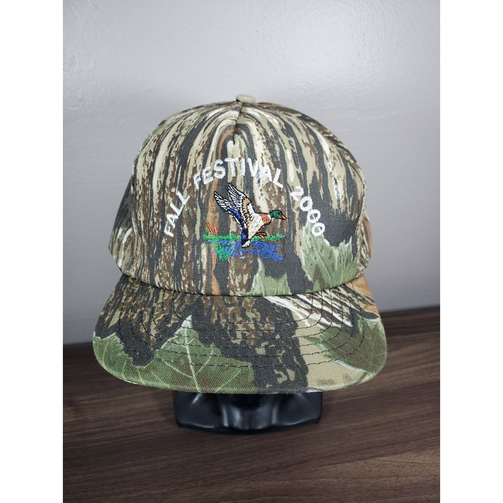 Realtree × Vintage Fall Festival 2000 Hat Camo Snapback Cap Duck Nature Scene Size ONE SIZE - 3 Thumbnail