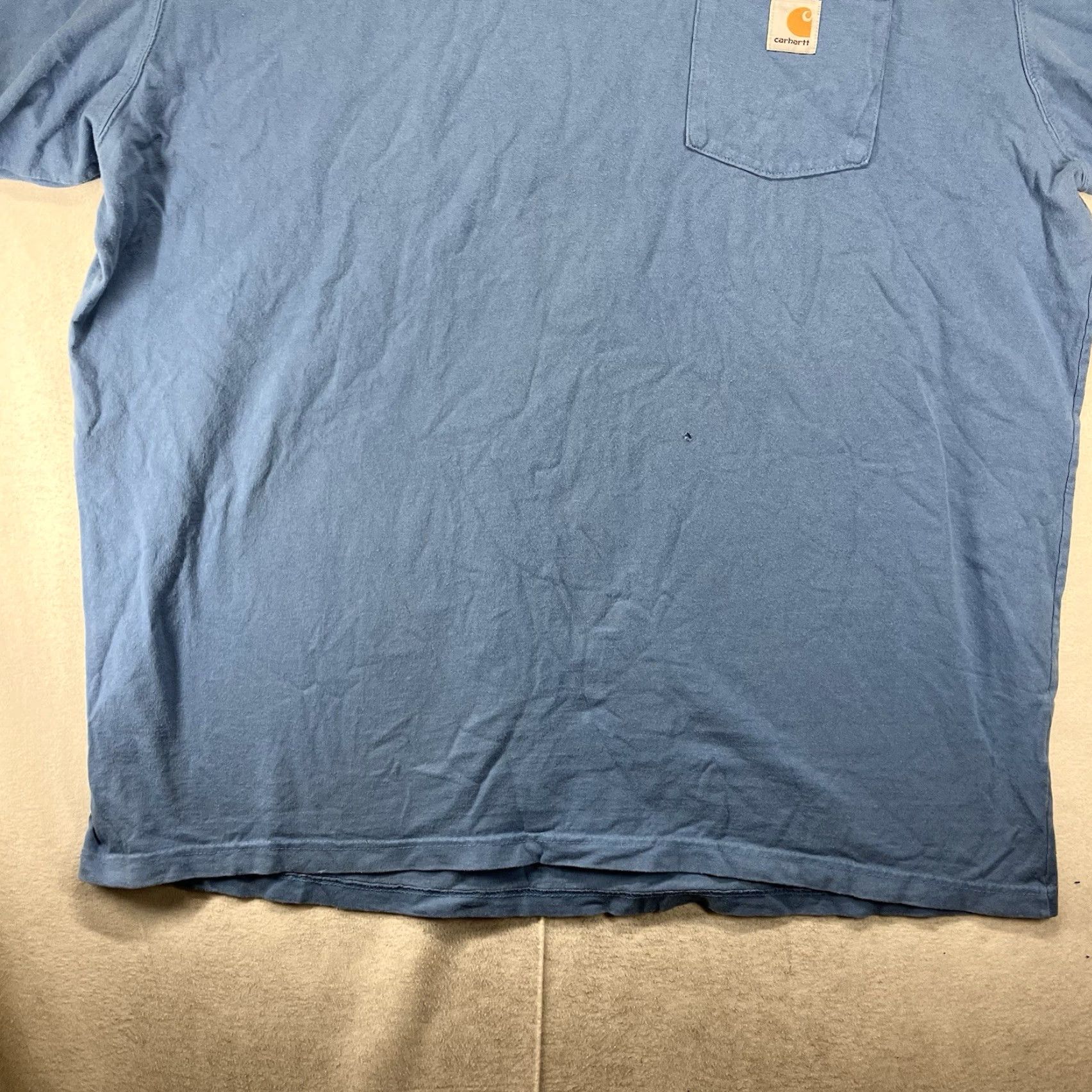 Carhartt Carhartt T-Shirt Mens 2XLT Blue Outdoor Pocket Crew Neck Logo Tee Big & Tall Size US XXL / EU 58 / 5 - 7 Thumbnail