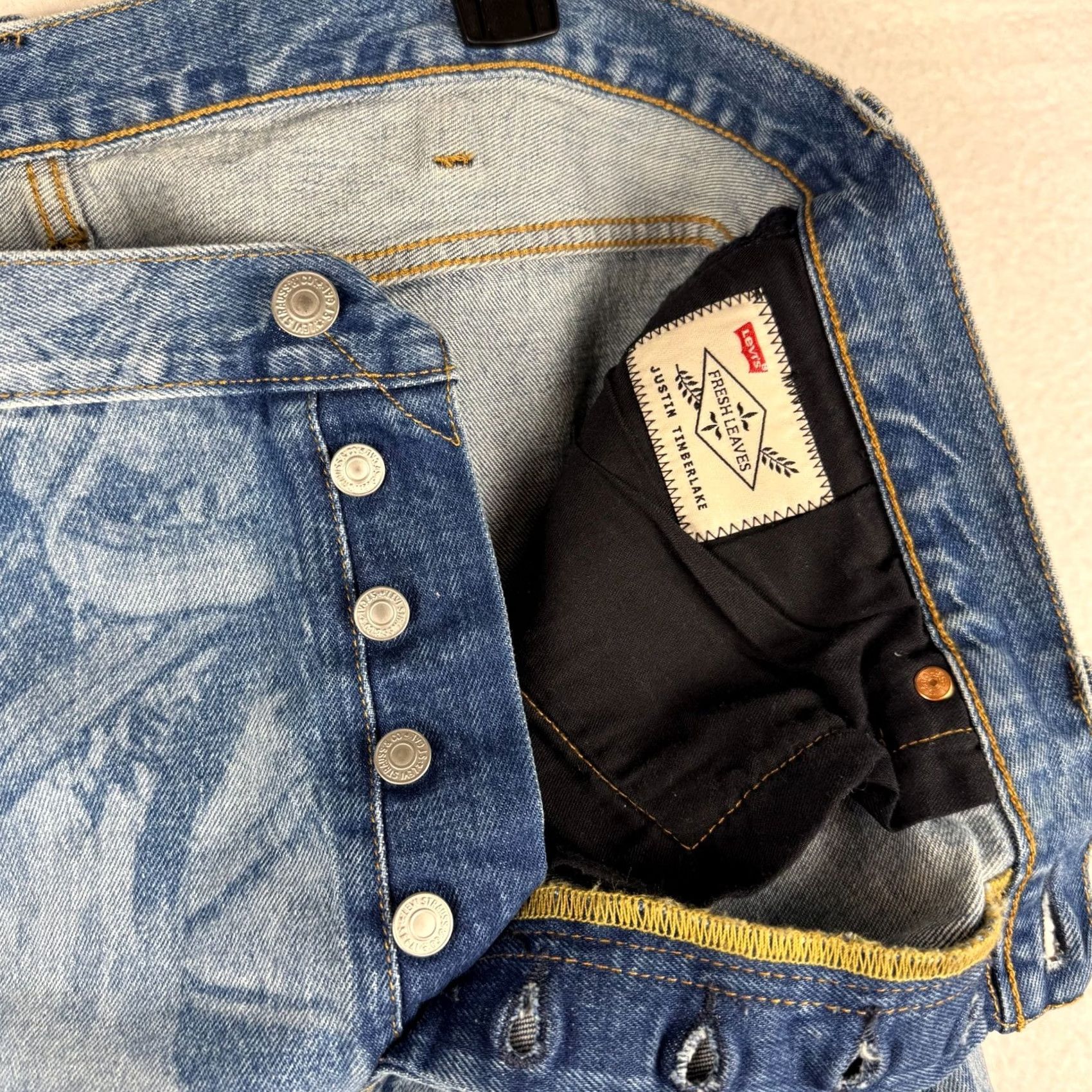 Levi's VINTAGE Levi's 501 Jeans 38x32 Distressed Blue Cotton Denim Regular Straight Men Size US 38 / EU 54 - 7 Thumbnail